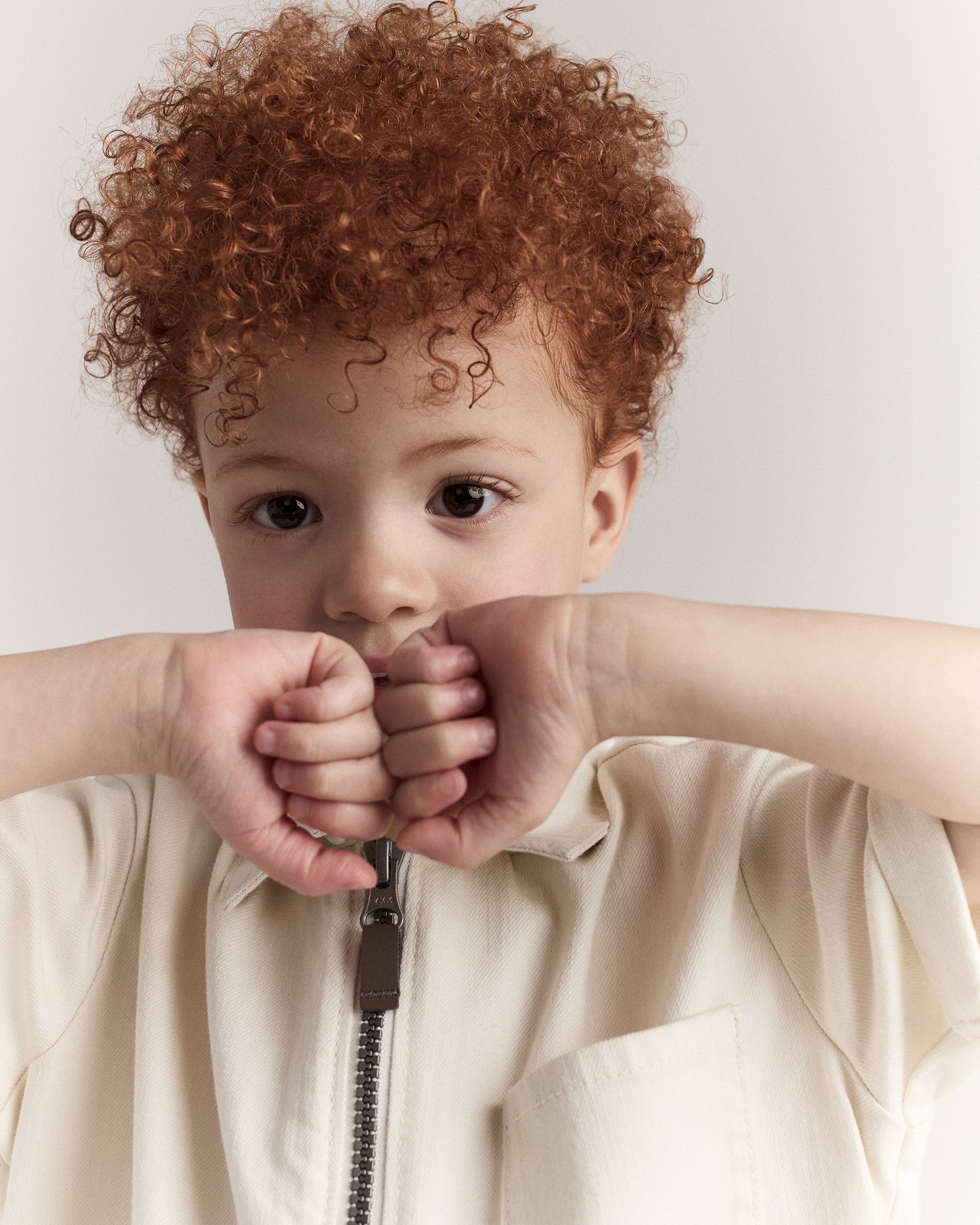 Toddler Day Out™ Jumpsuit - Cream