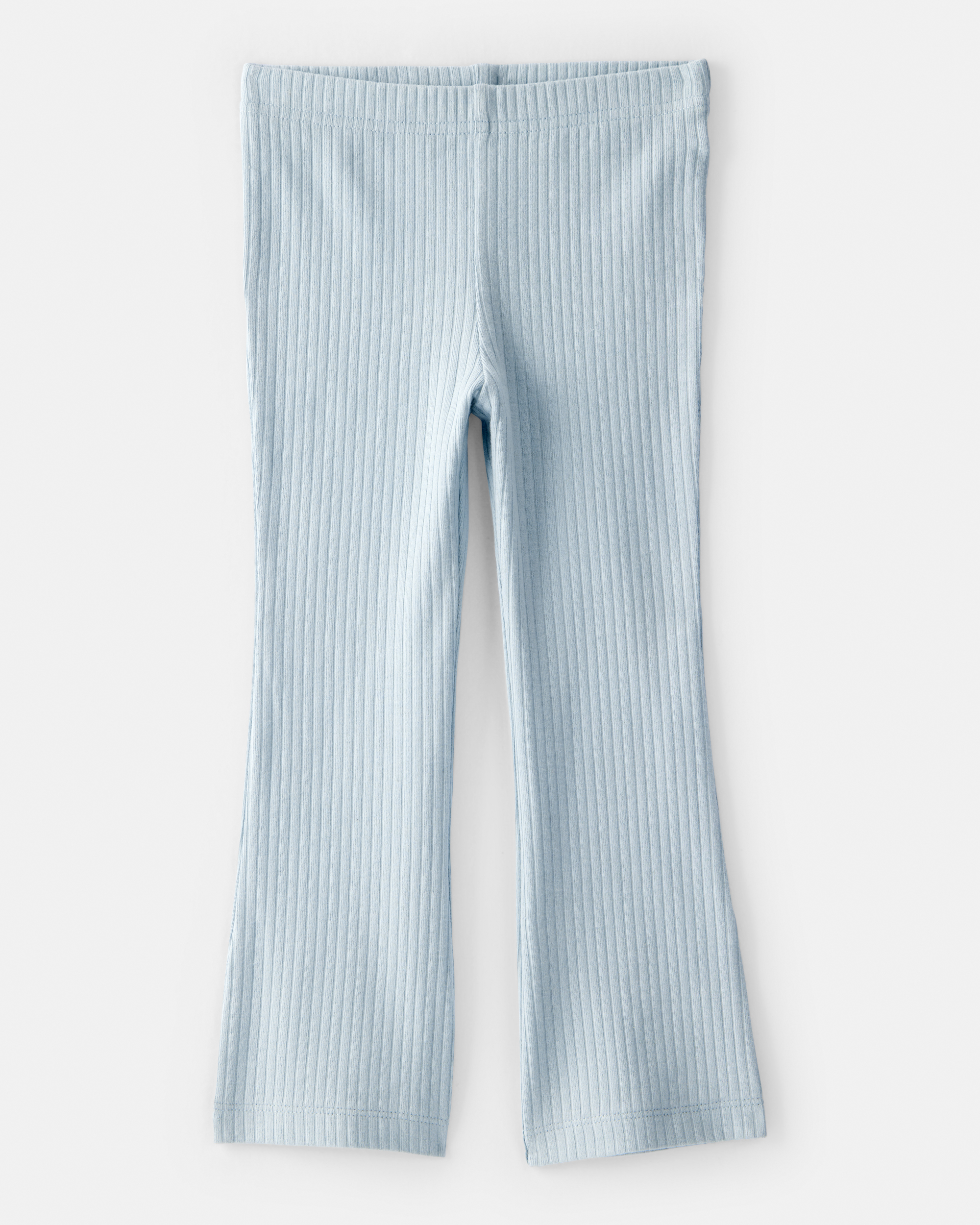Toddler Girl Pull-On Flare Stretch Rib Leggings - Blue