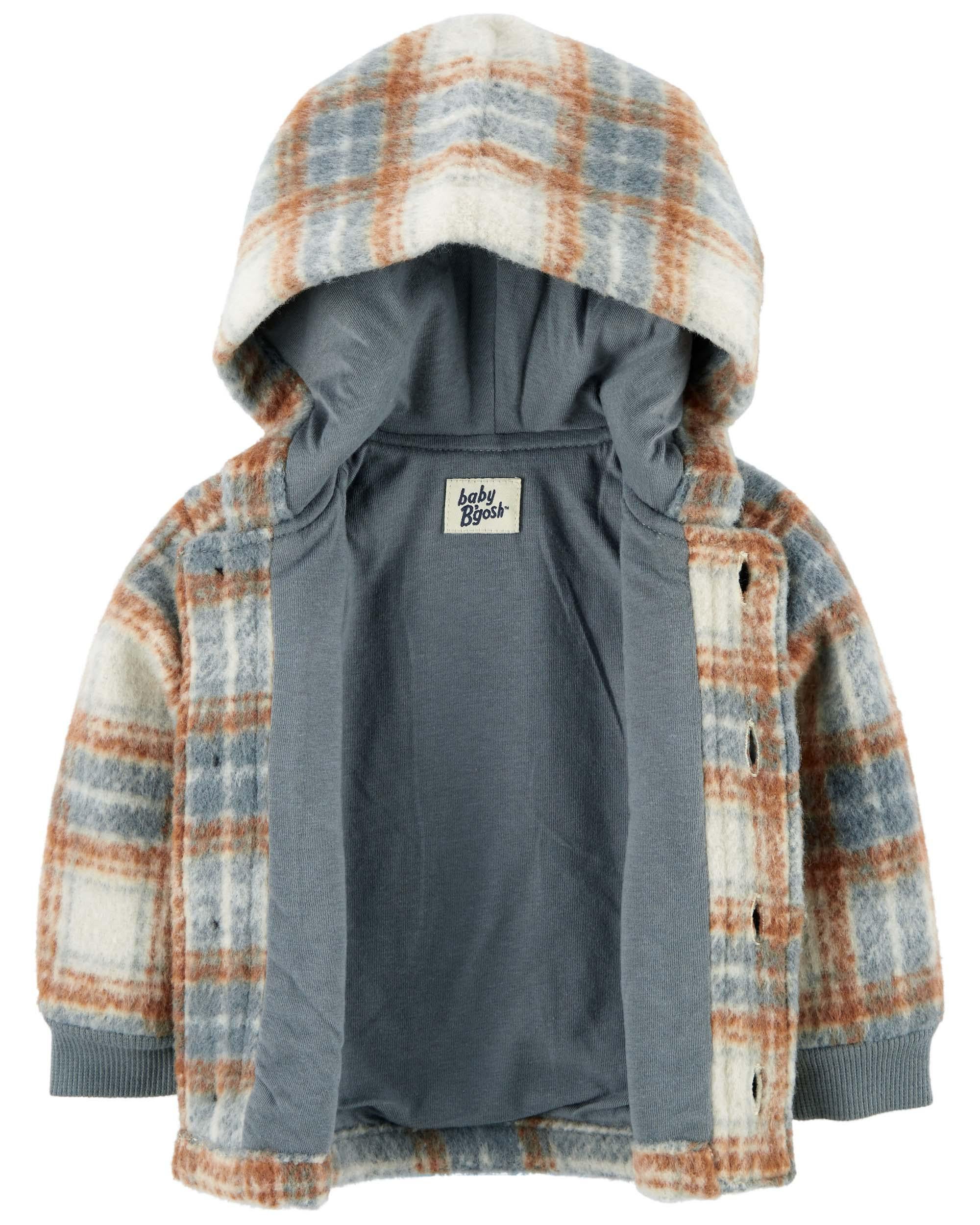 Plaid hooded jacket sale