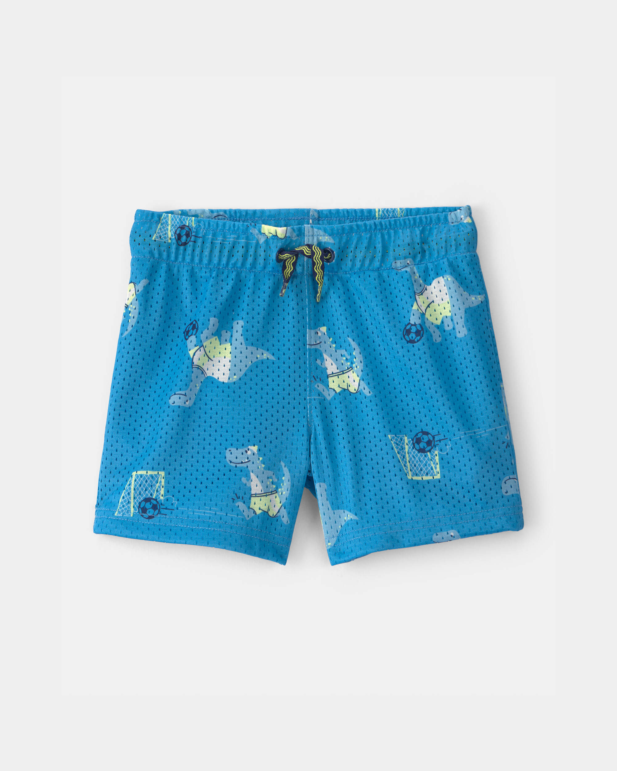 Toddler Boy Dinosaur Mesh Shorts - Blue