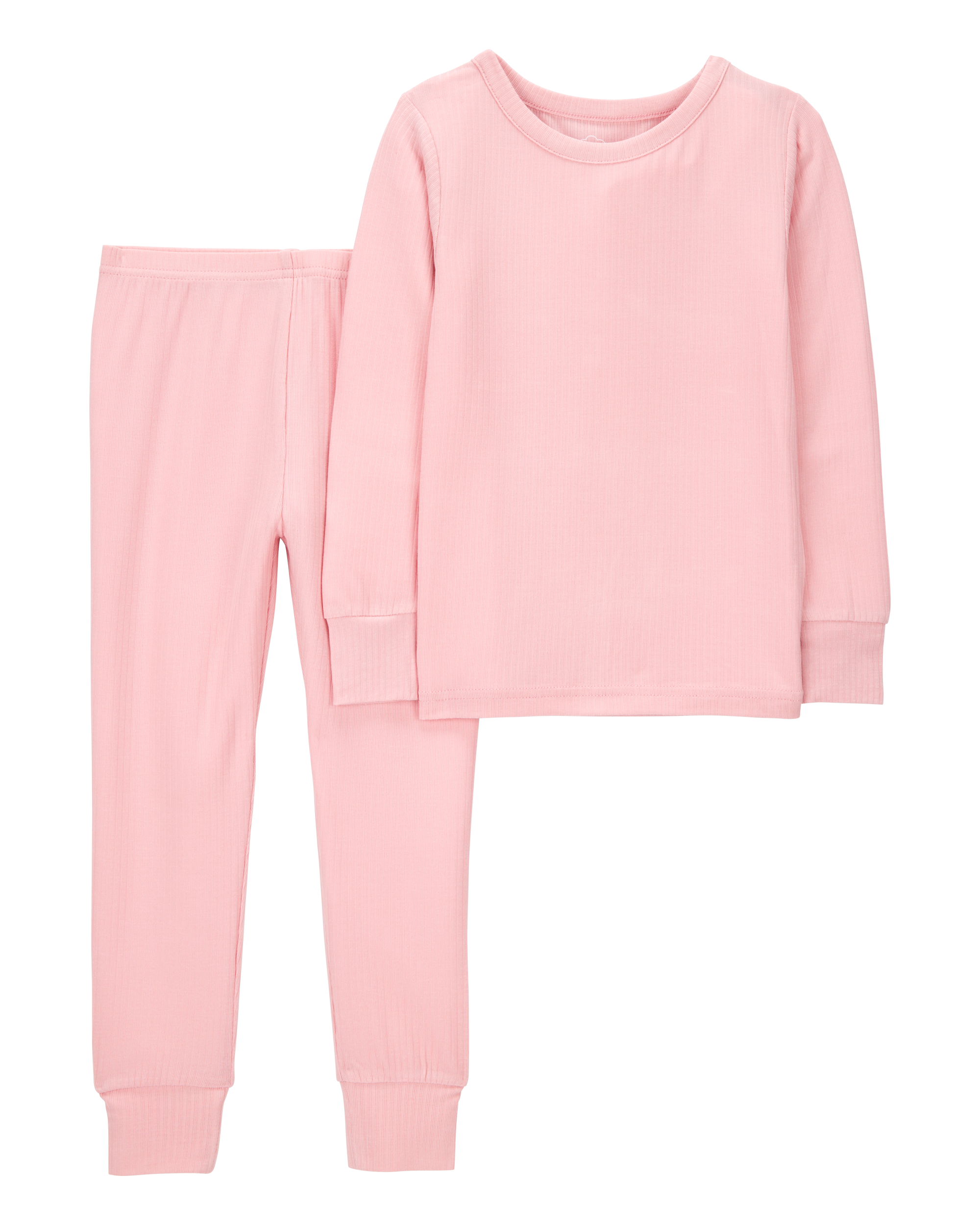 Toddler Girl Solid PurelySoft 2-Piece Pyjamas - Pink