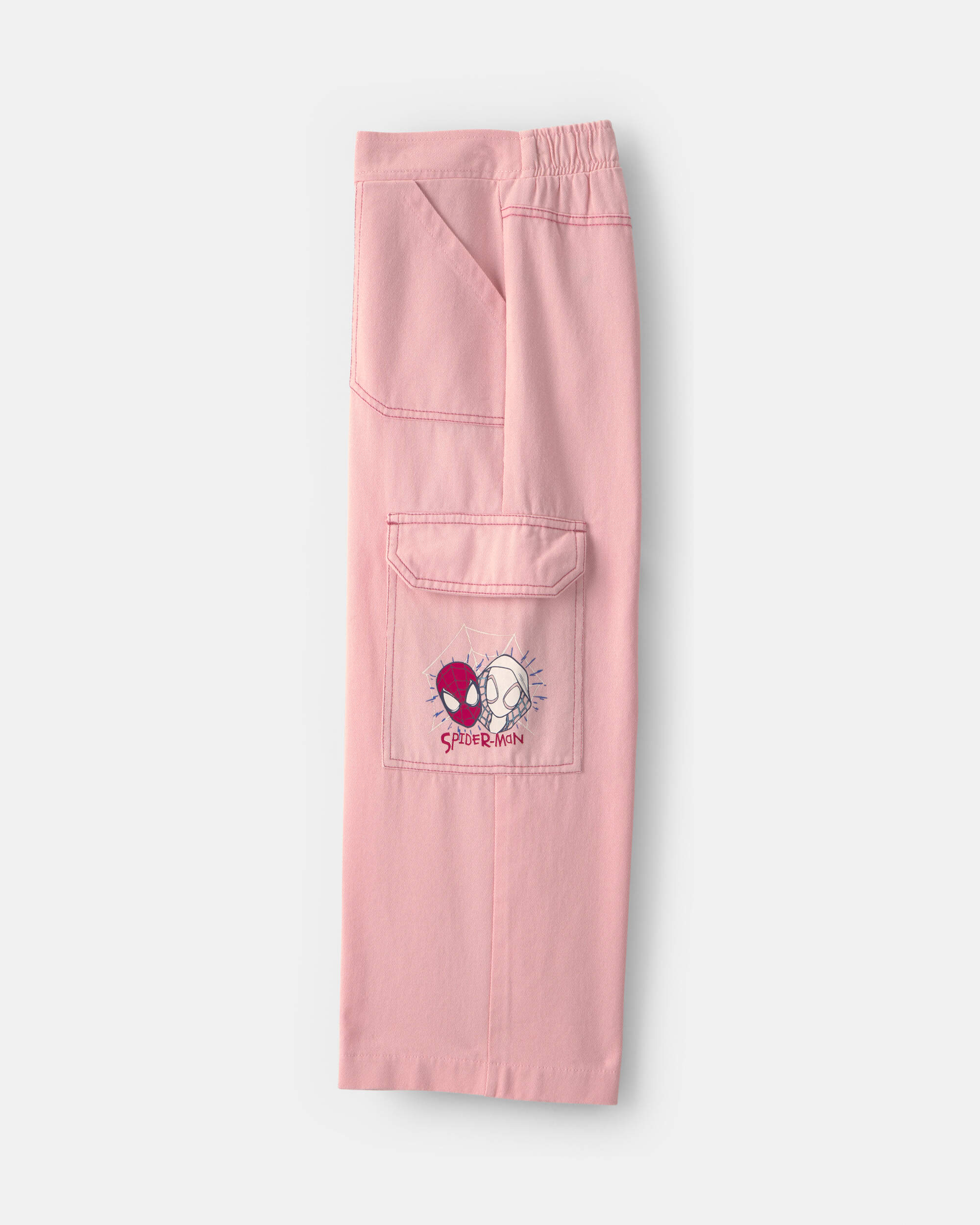 Girls ©Marvel Spiderman Cargo Pants - Pink