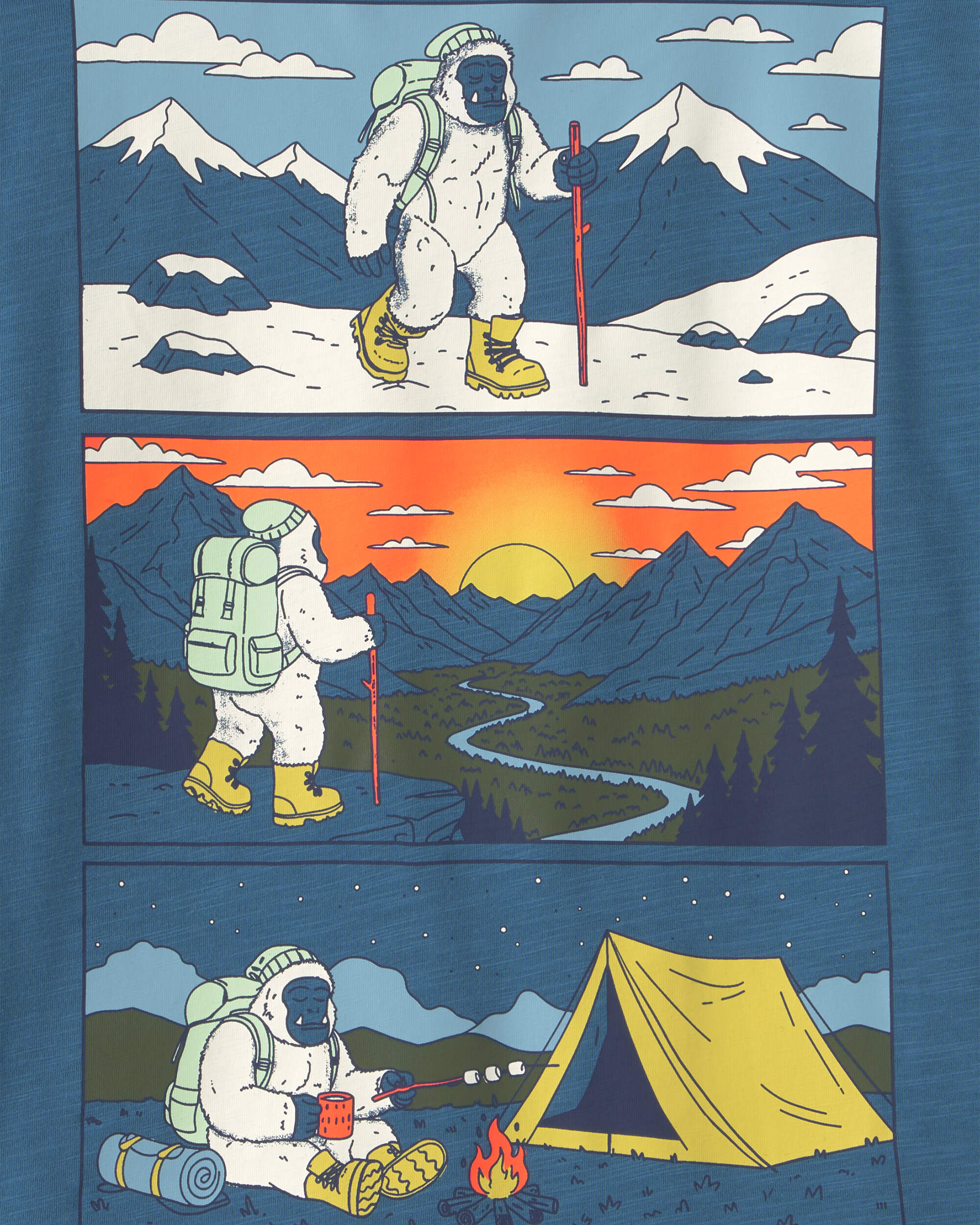Boys Outdoors Graphic Tee - Blue