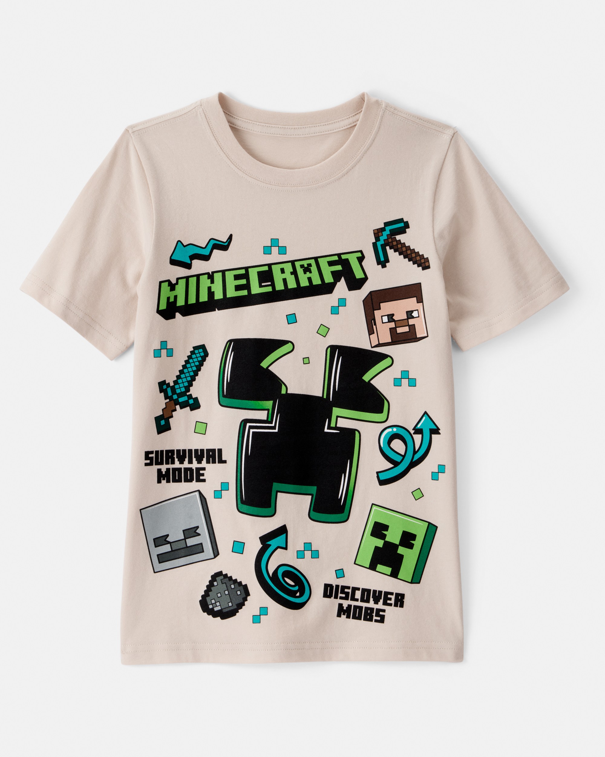 Boys Minecraft® Short-Sleeve Graphic Tee - Tan