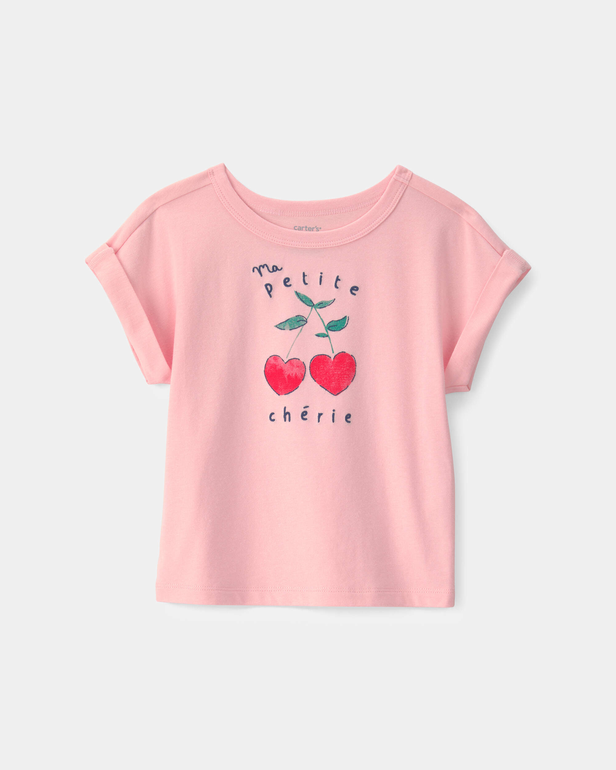 Toddler Girl Cherry Top - Pink