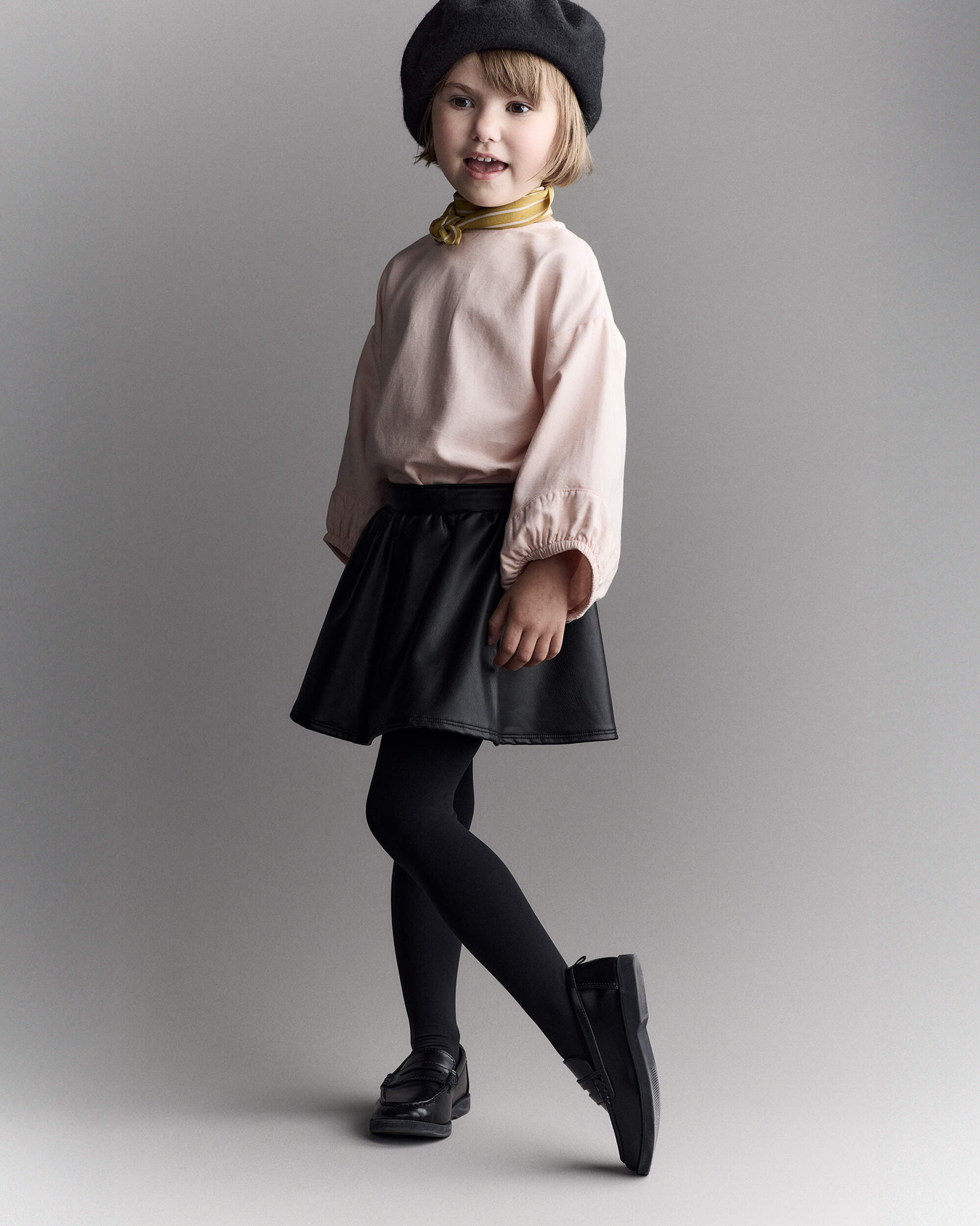 Toddler Girl Blouson Cuffed Long-Sleeve Top - Blush