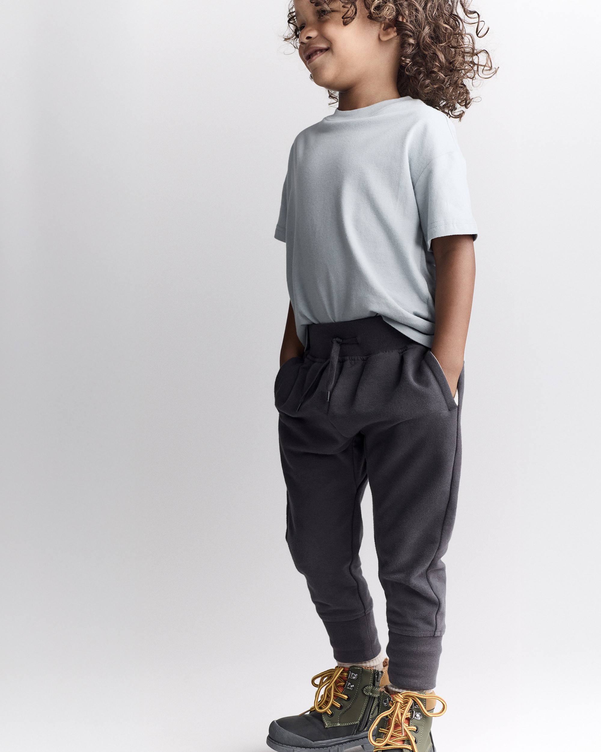 Toddler Neutral Short-Sleeve Relaxed Graphic Tee - Light Blue