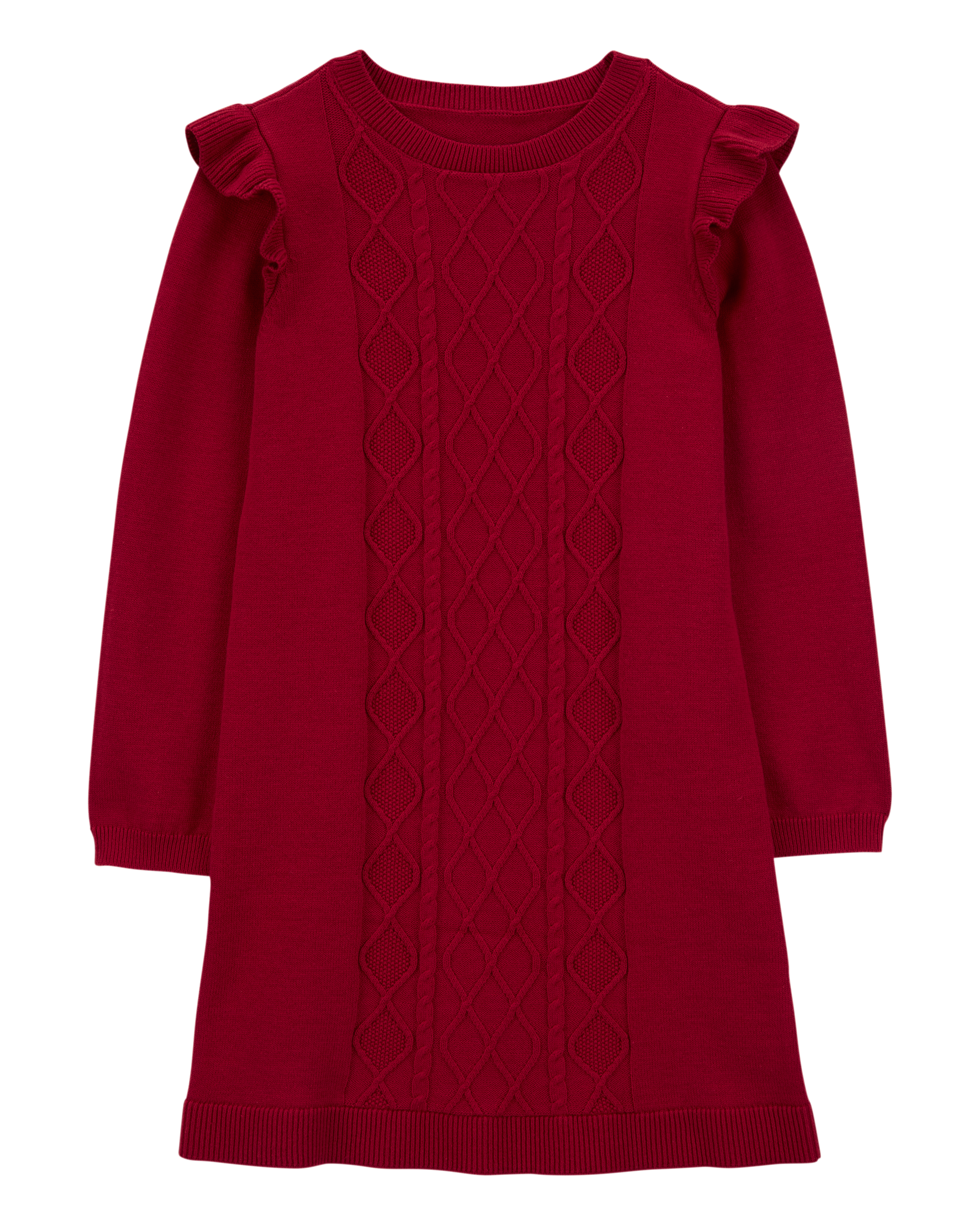 Red Kid Cable Knit Sweater Dress Carter s Oshkosh Canada