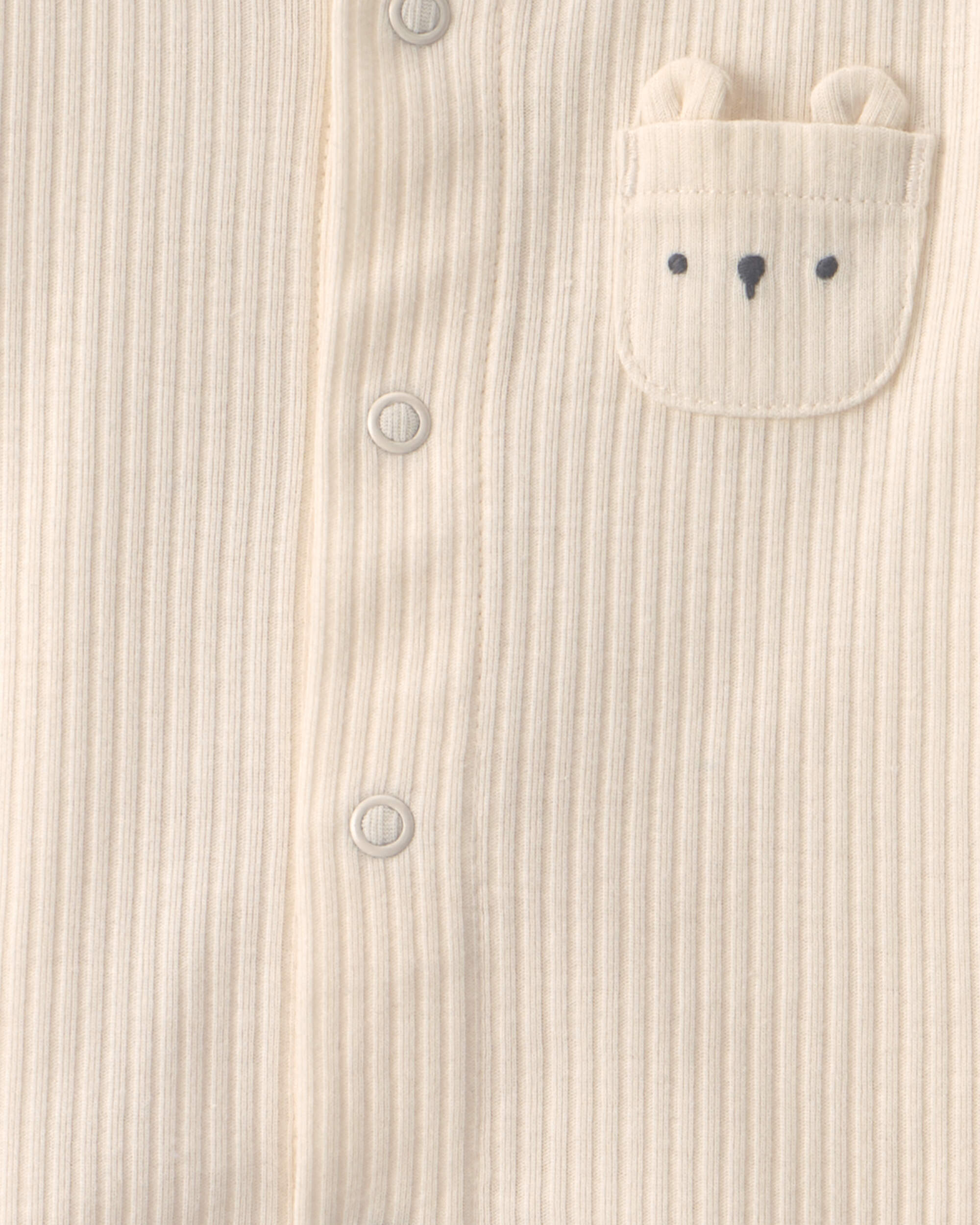 Baby Boy 3-Piece Bear Layering Set - Ivory