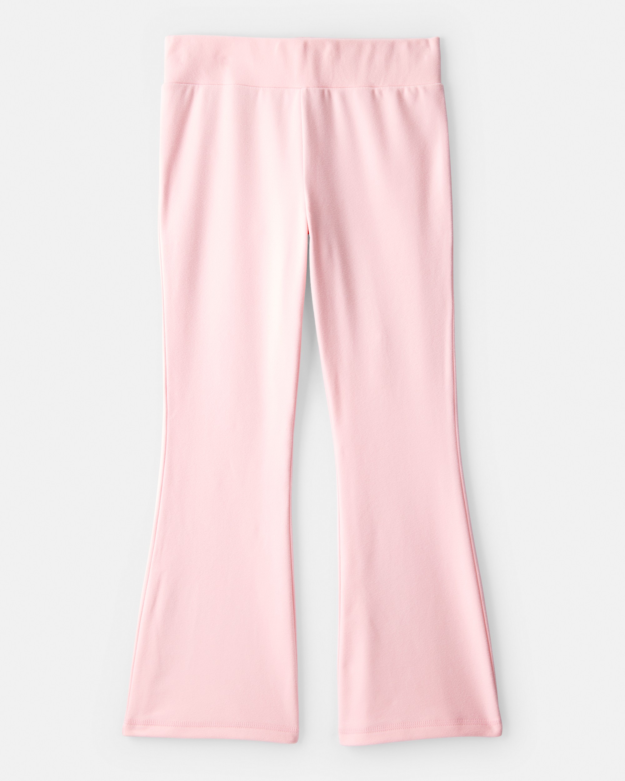 Girls Microfleece Flare Pants - Pink