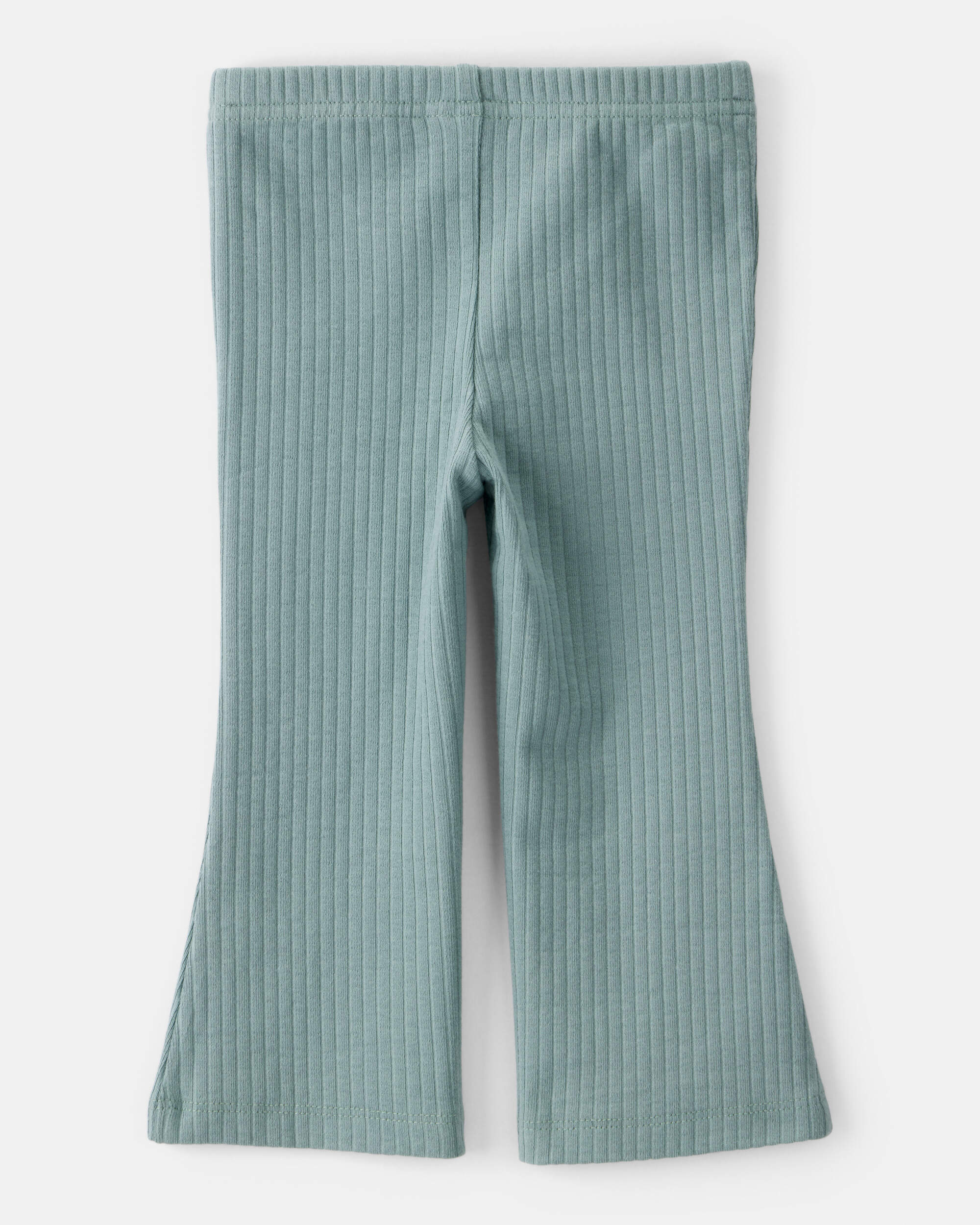 Baby Girl Cotton Flare Active Pants - Green