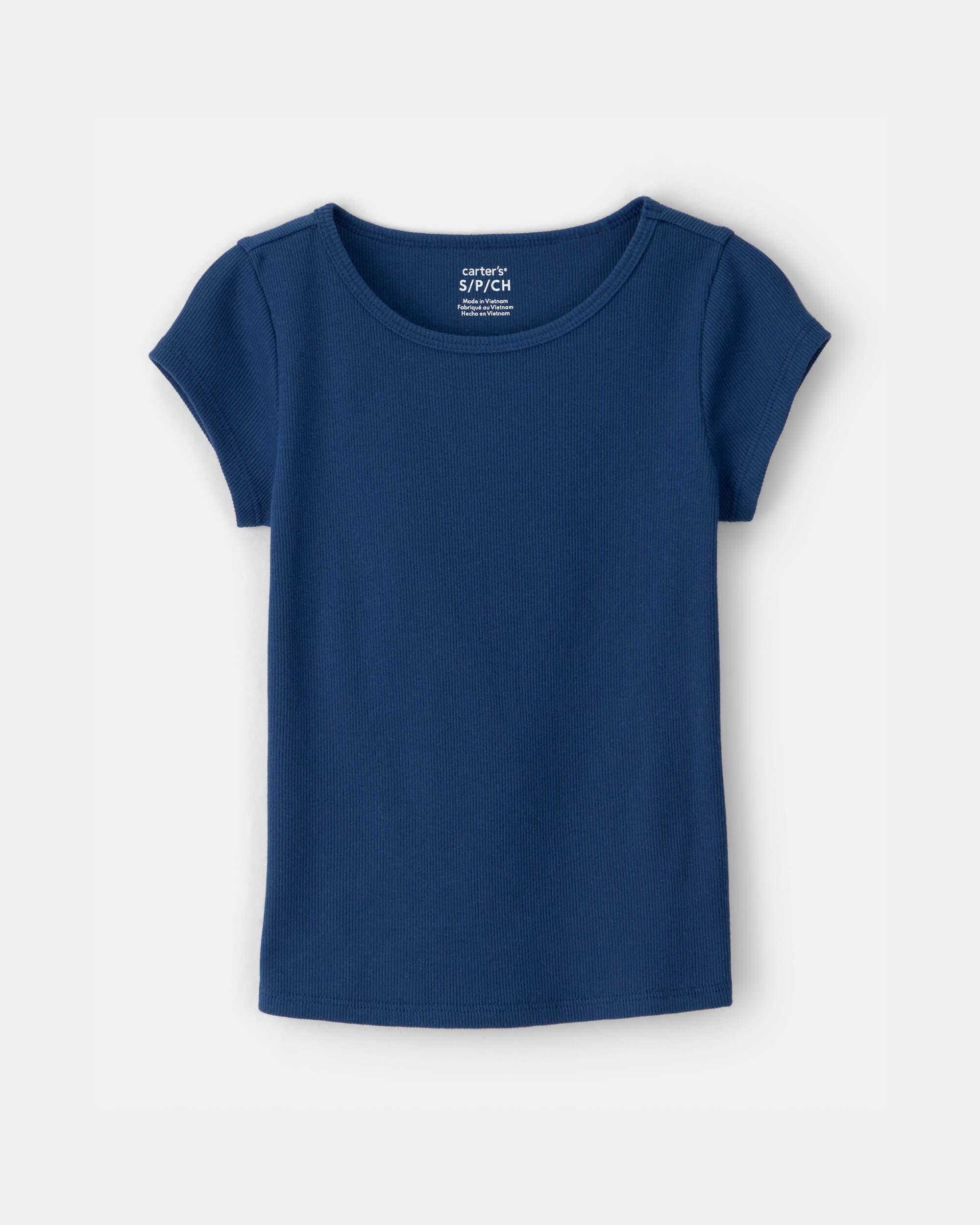 Girls Rib Top - Blue