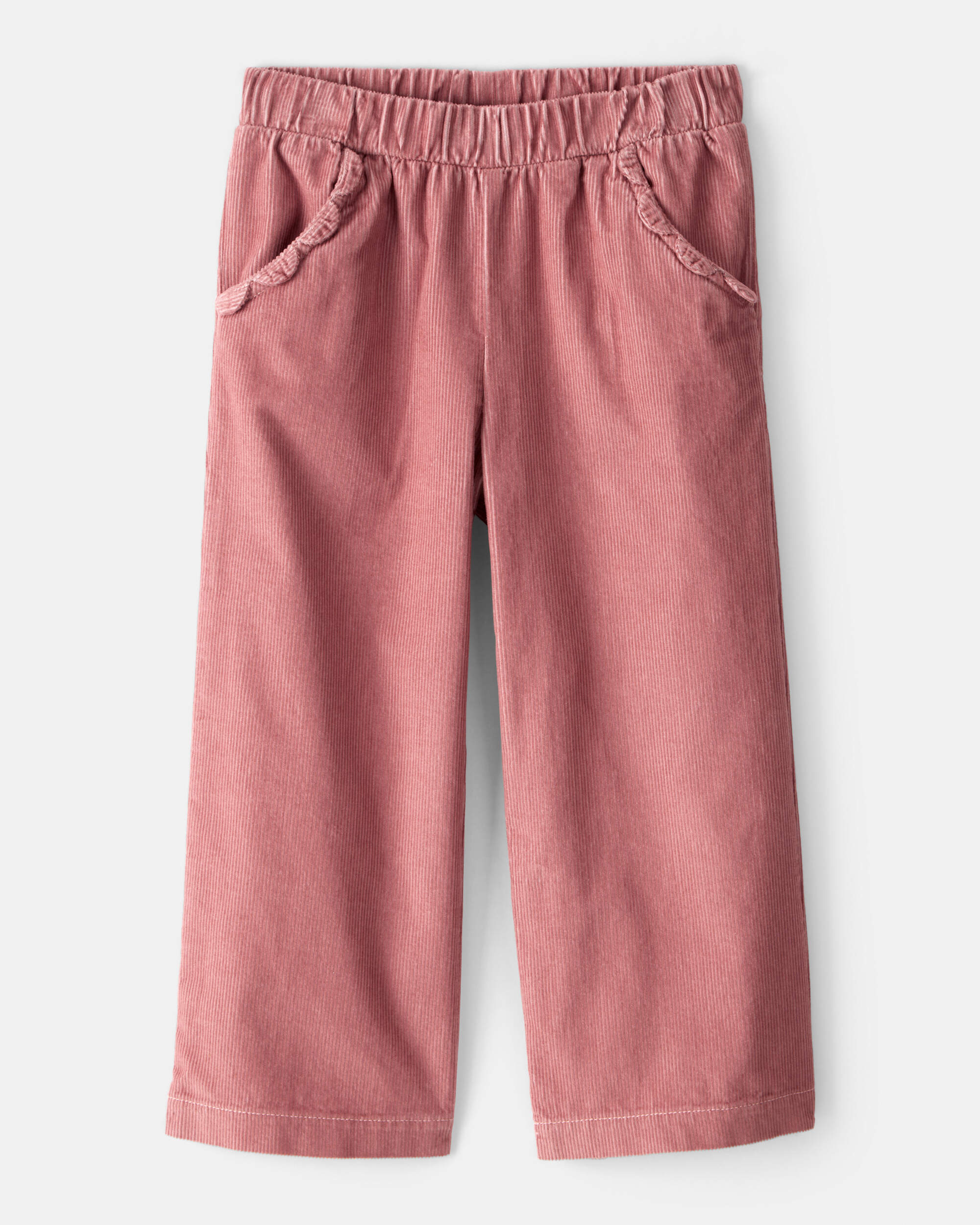 Toddler Girl Cotton Wide-Leg Pants - Pink