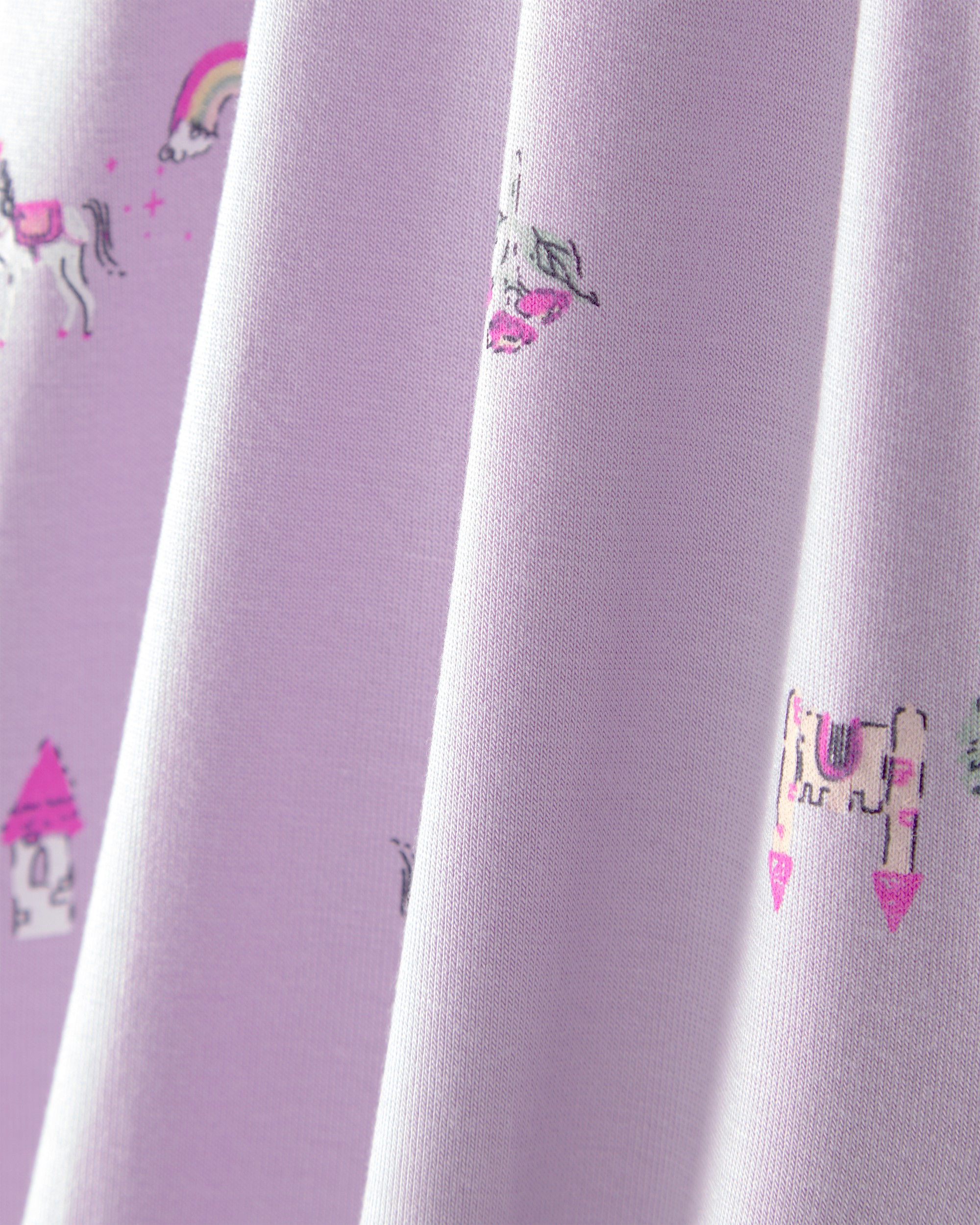 Baby Girl Fairytale Short-Sleeve Bodysuit Dress - Purple