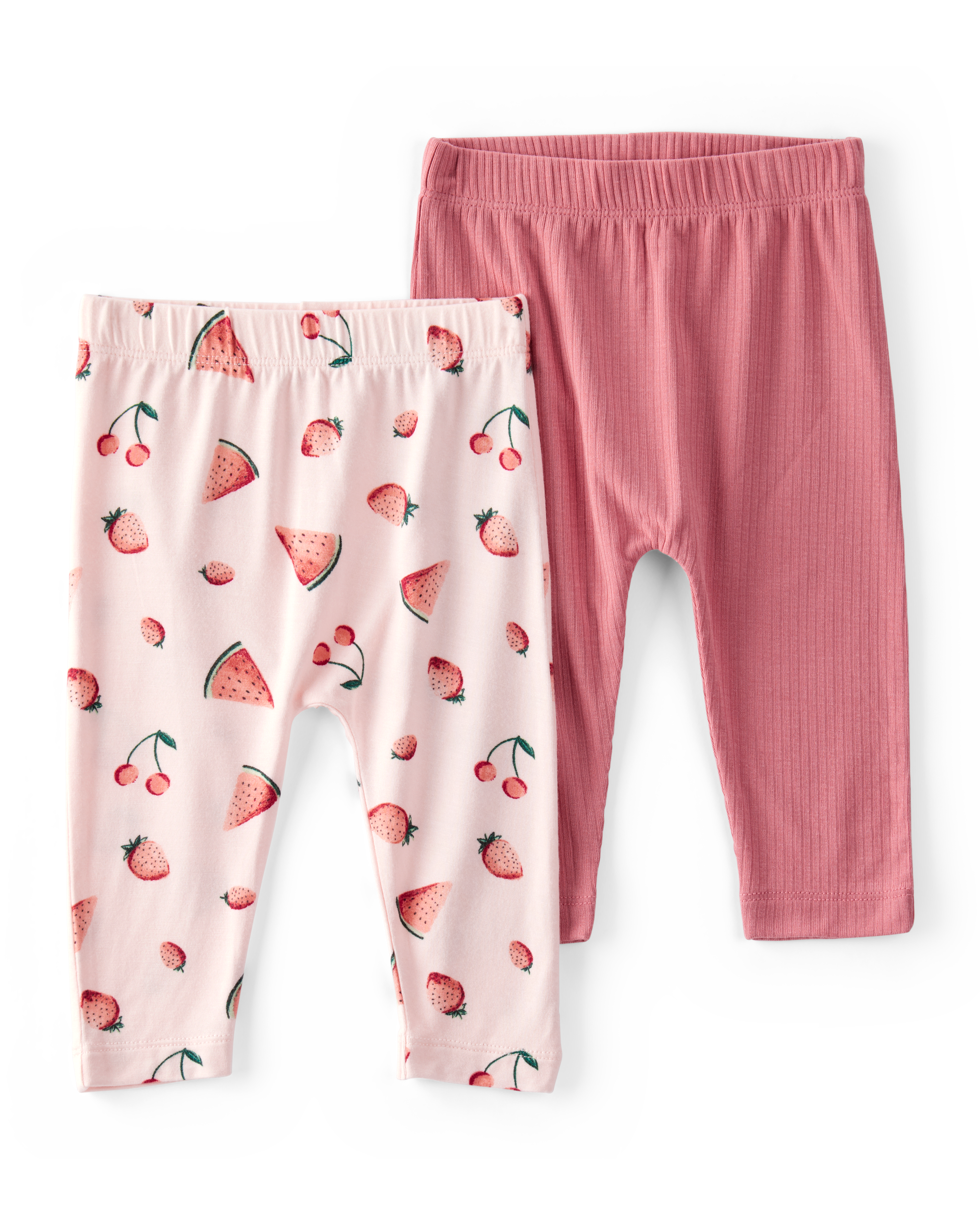 Baby Girl 2-Pack PurelySoft Pull-On Pants