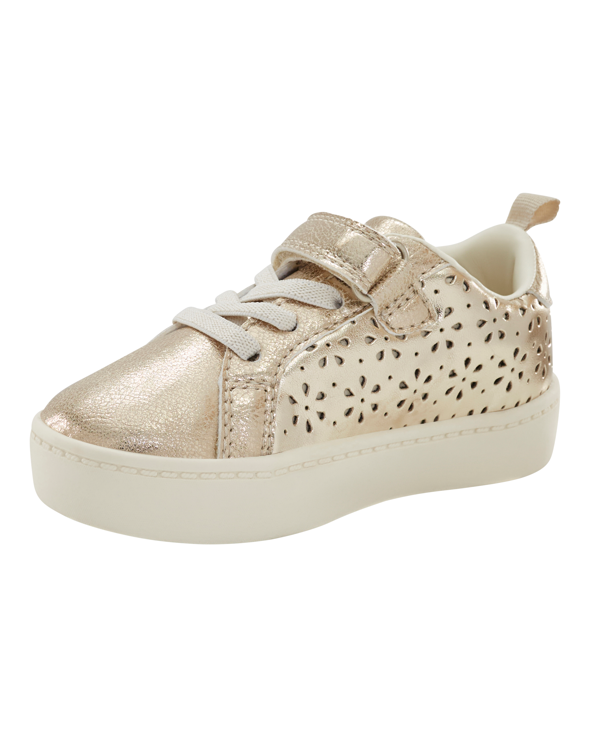 Toddler High-Top Glitter Sneakers - Gold