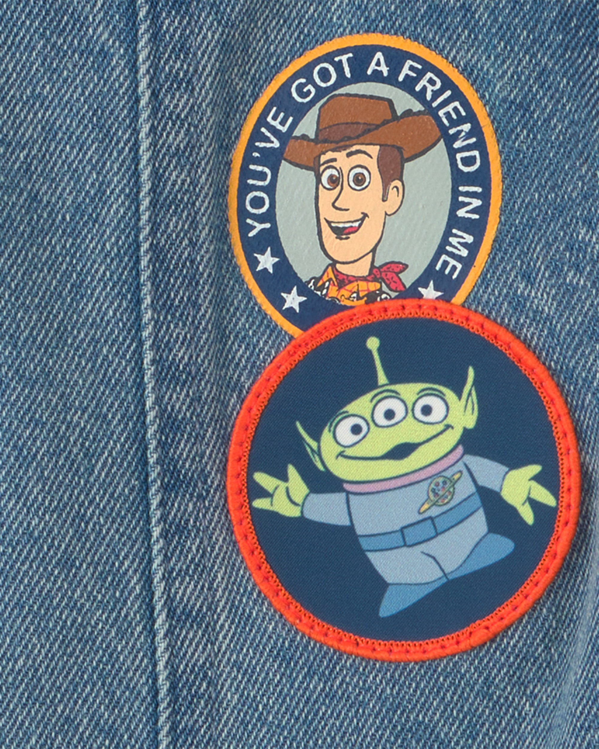 Baby Boy 2-Piece Pixar© Toy Story Denim Overall Set - Medium Wash