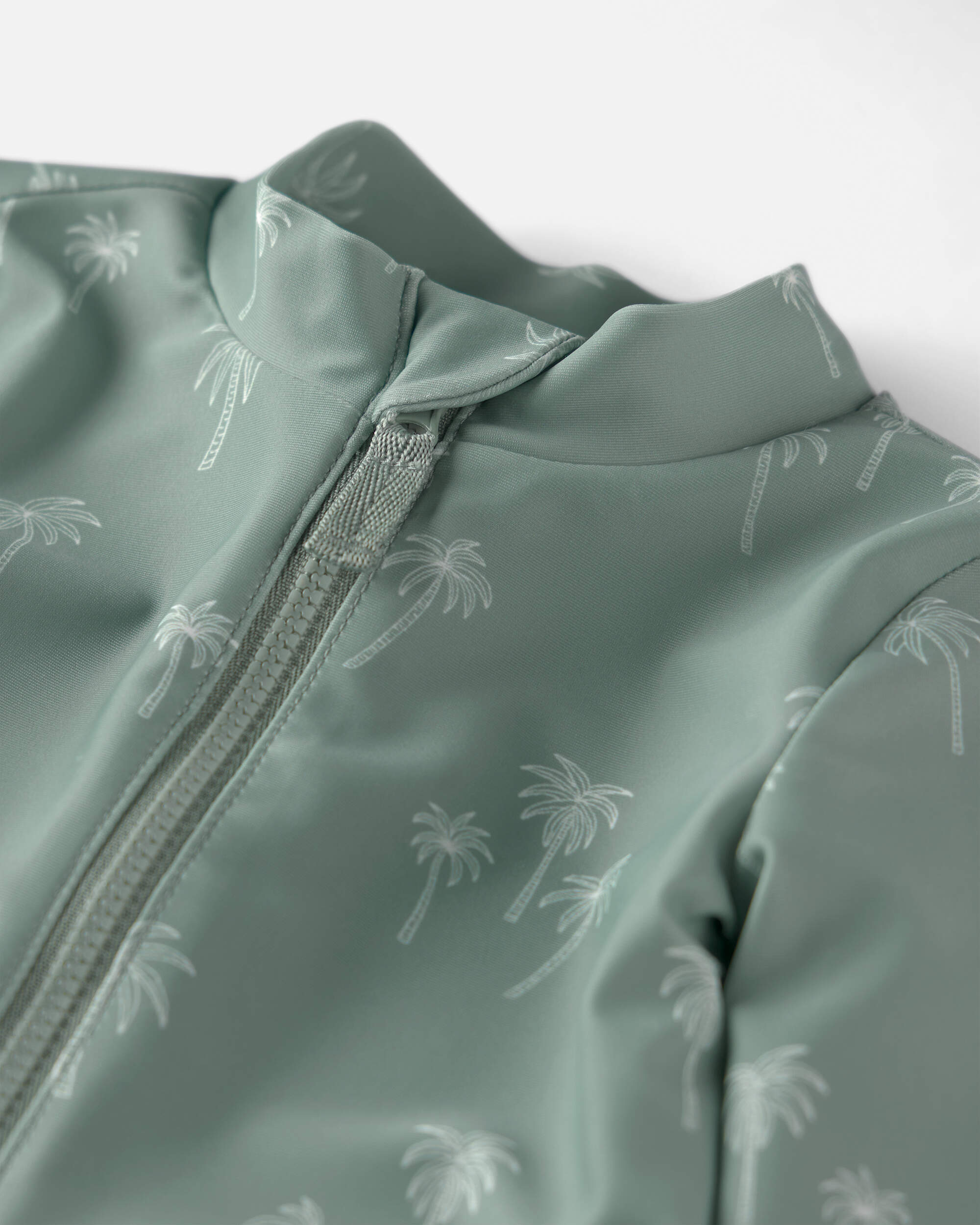 Baby Boy Recycled Long-Sleeve Romper Palm Tree Print