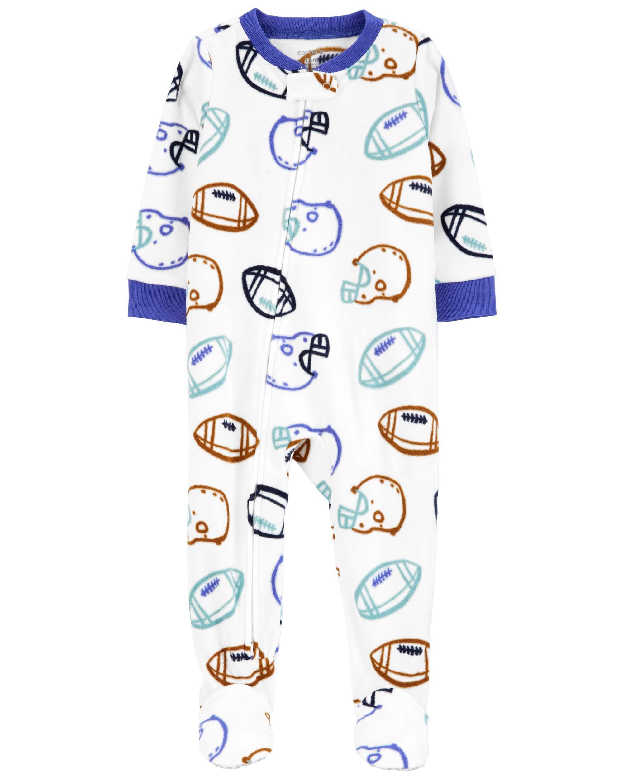Carters football pajamas deals