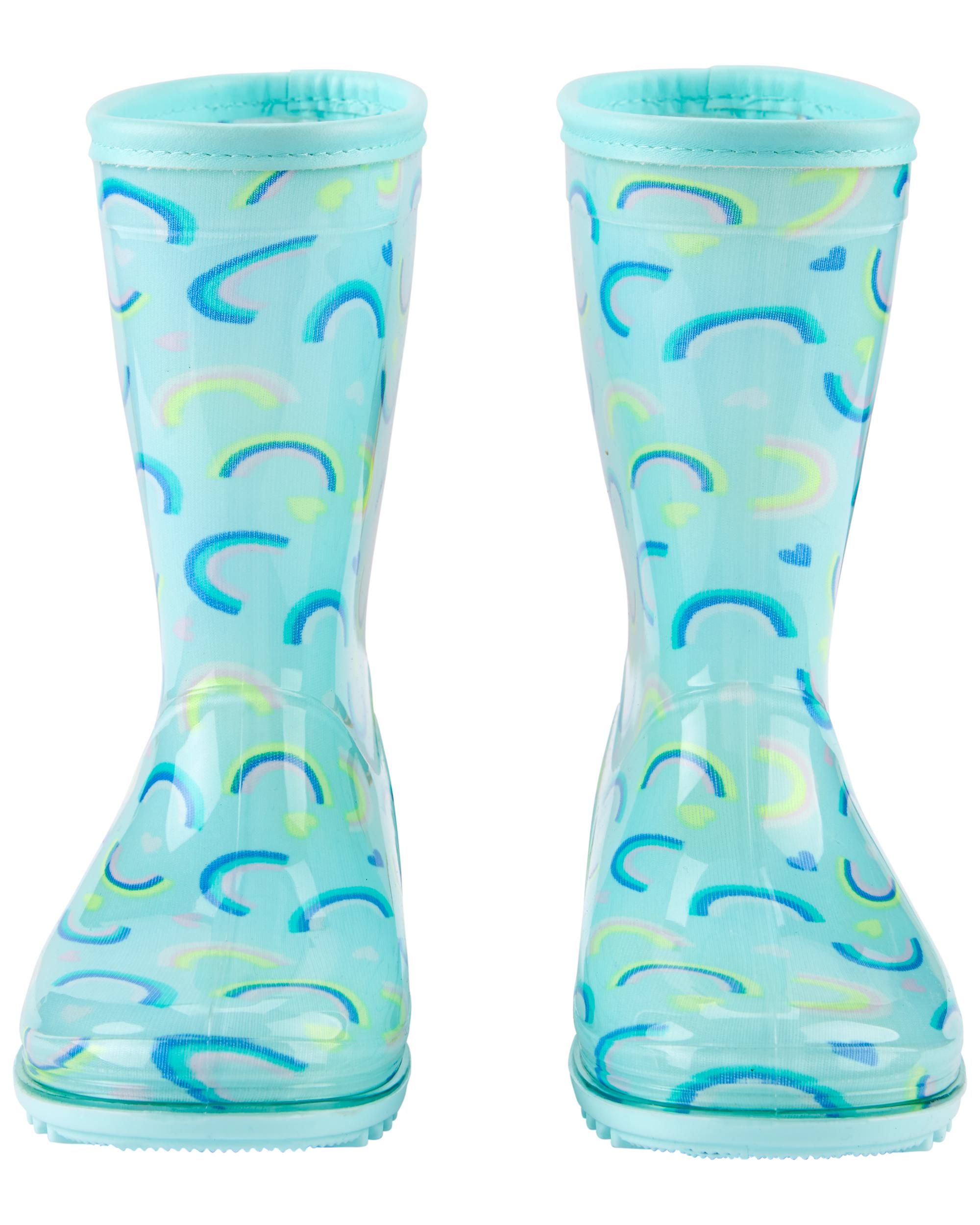 Rainbow Rain Boots