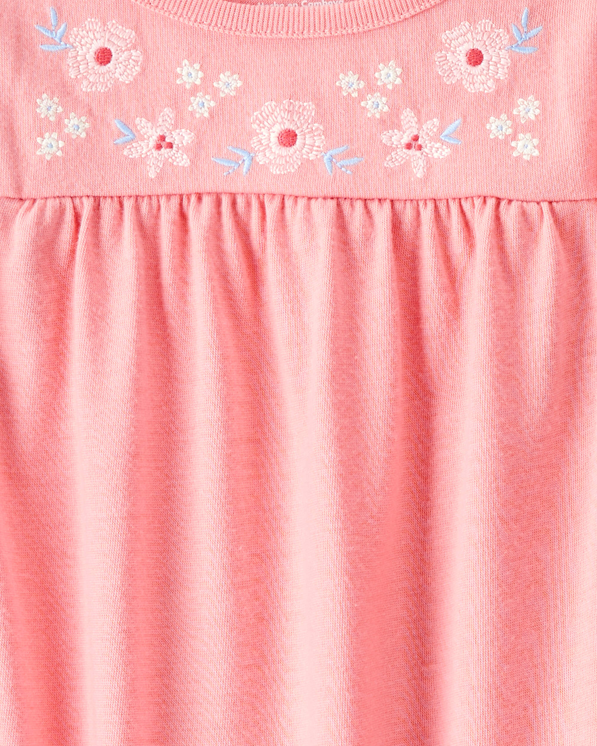 Girls 2-Pack Floral Bunnies Nightgowns