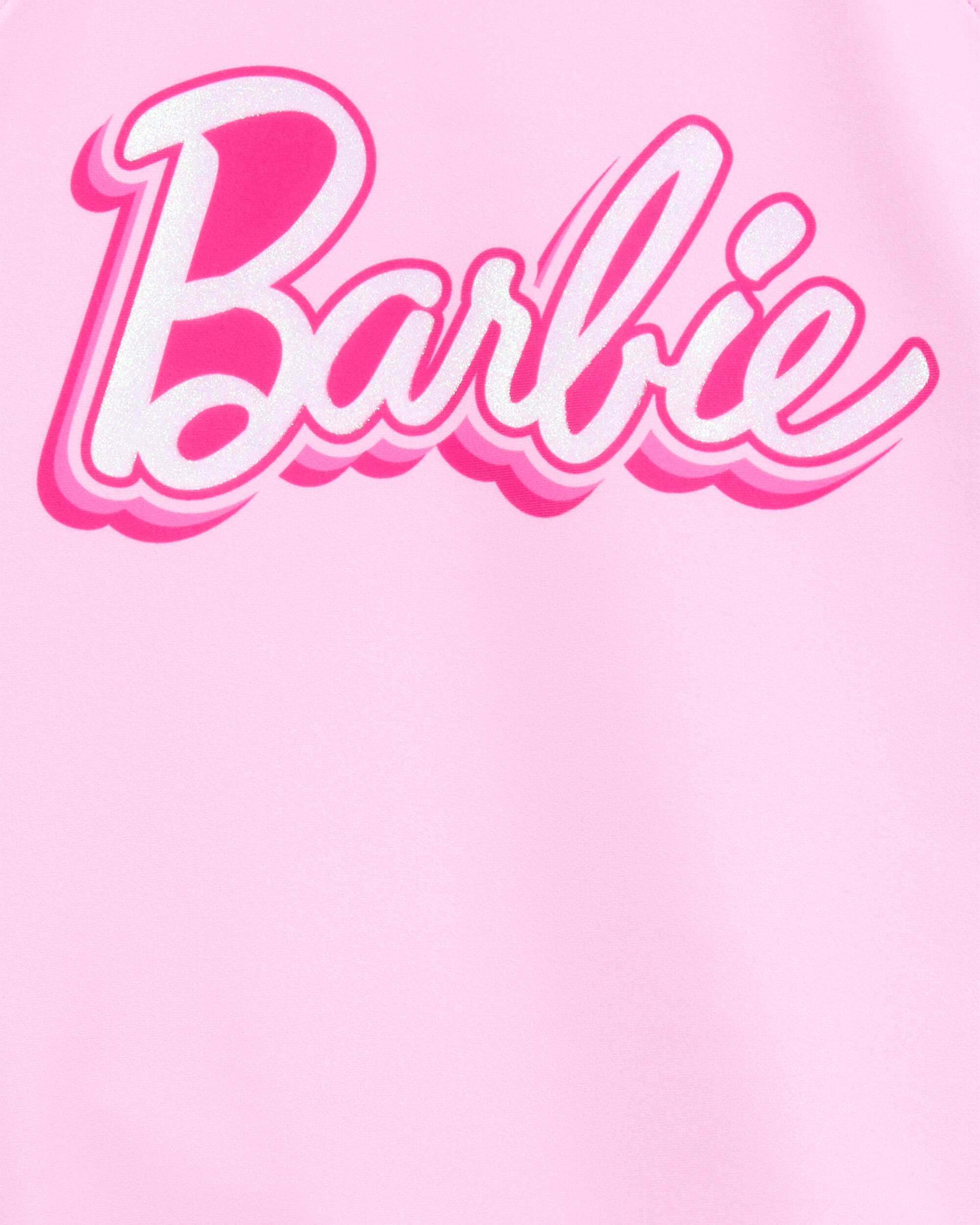 Kid Barbie™ 2-Piece Rashguard Swimsuit Set - Pink