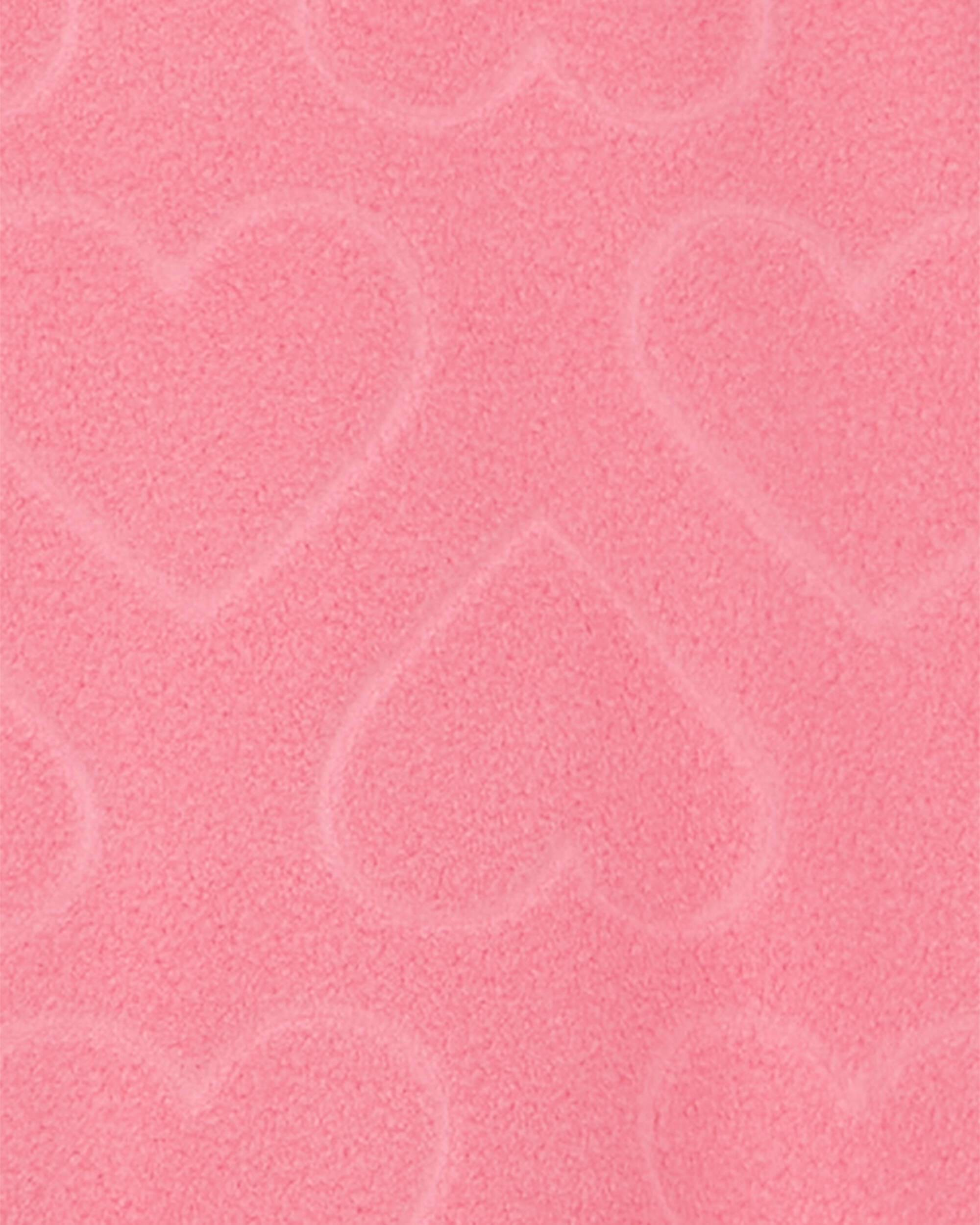 Pink Baby 1-Piece Heart Fleece Footie Pyjamas | Carter's