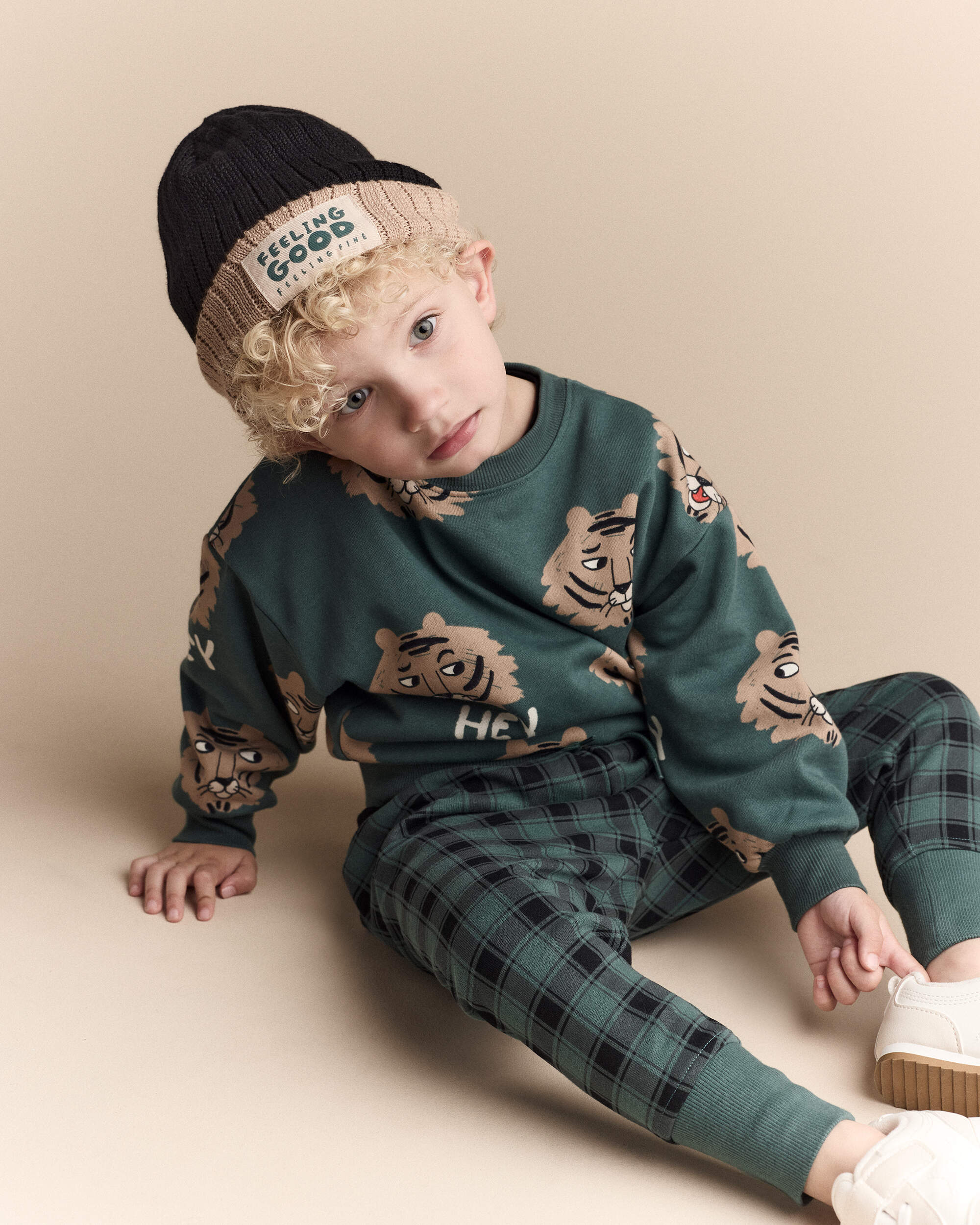 Toddler Feeling Good Beanie - Black