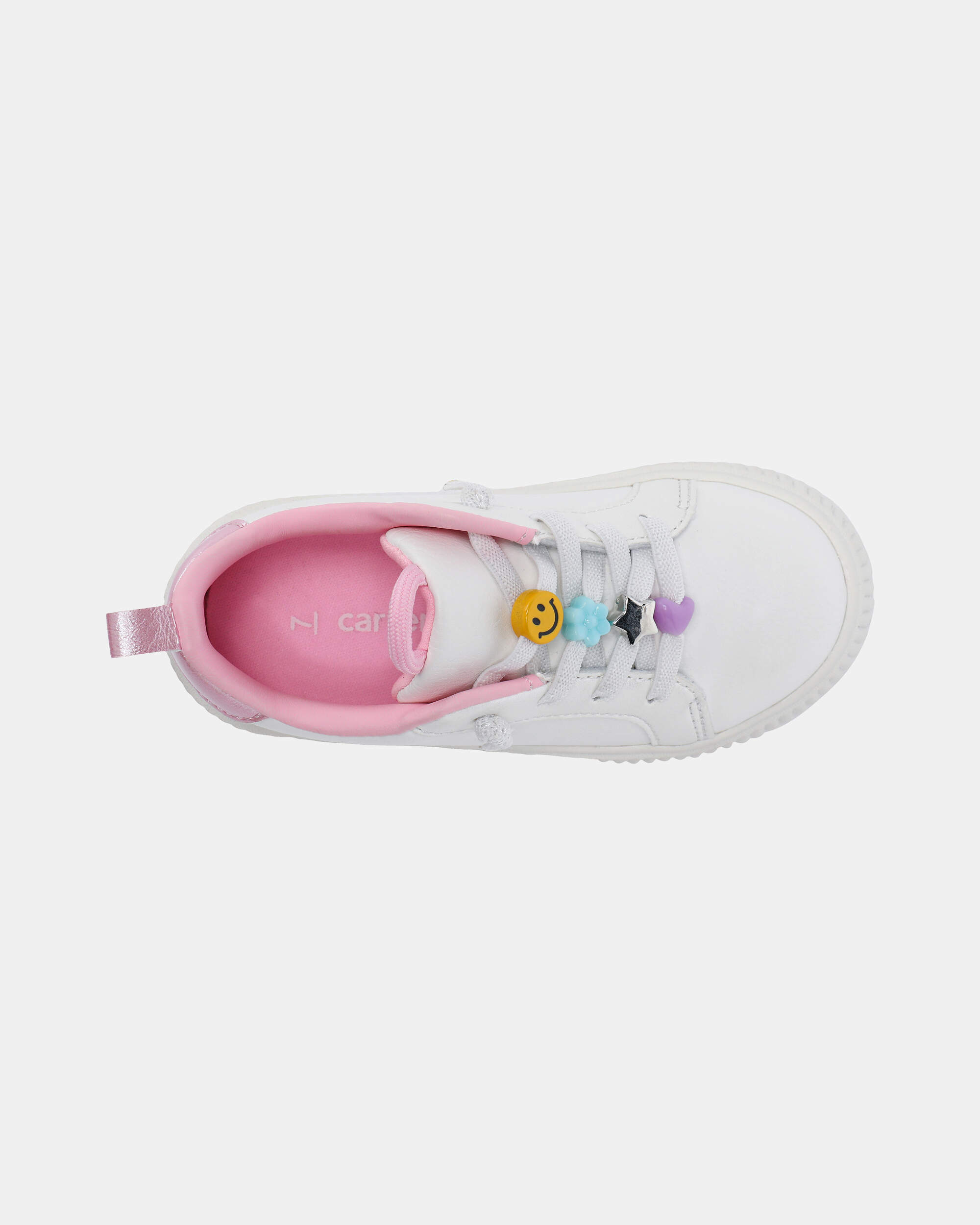Toddler Girl Charm Casual Shoes - White/Pink