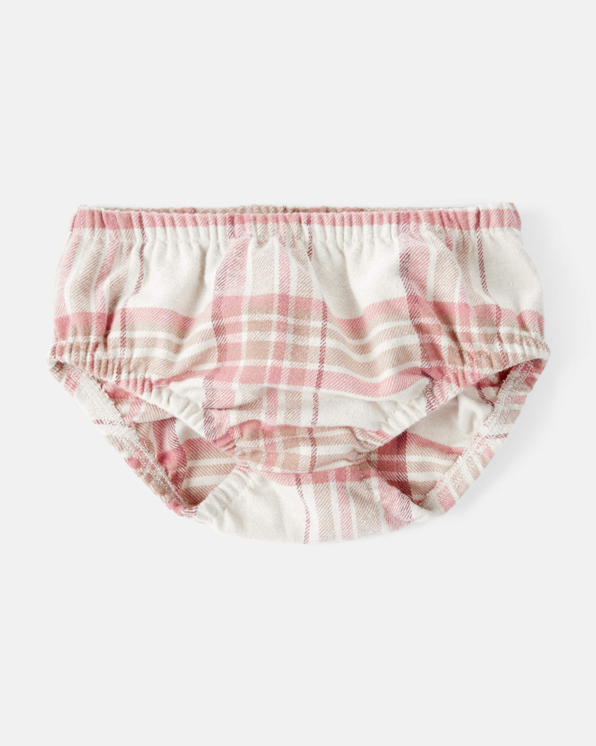 Baby Girl 2-Piece Print Cotton Long-Sleeve Dress Set - Plaid