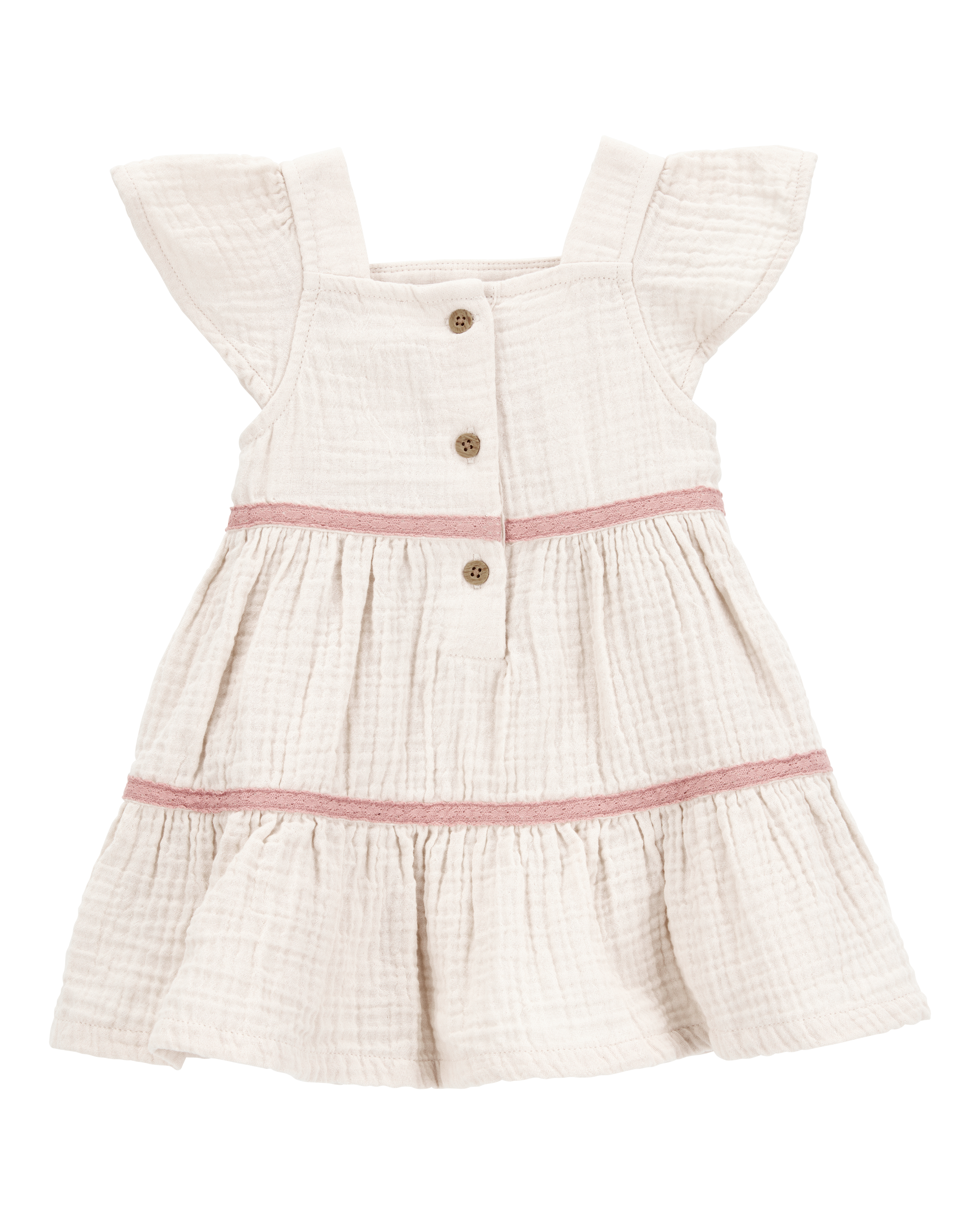 Baby Girl Striped Tiered Dress
