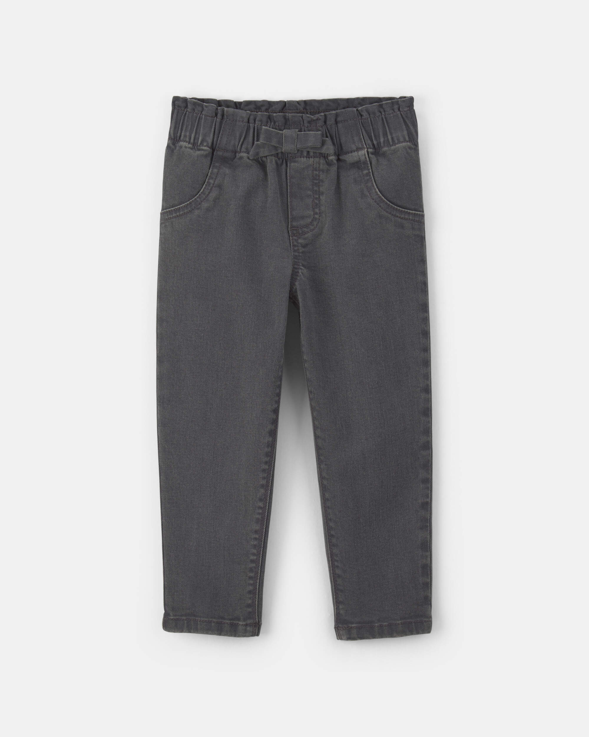 Toddler Girl Denim Pants - Black