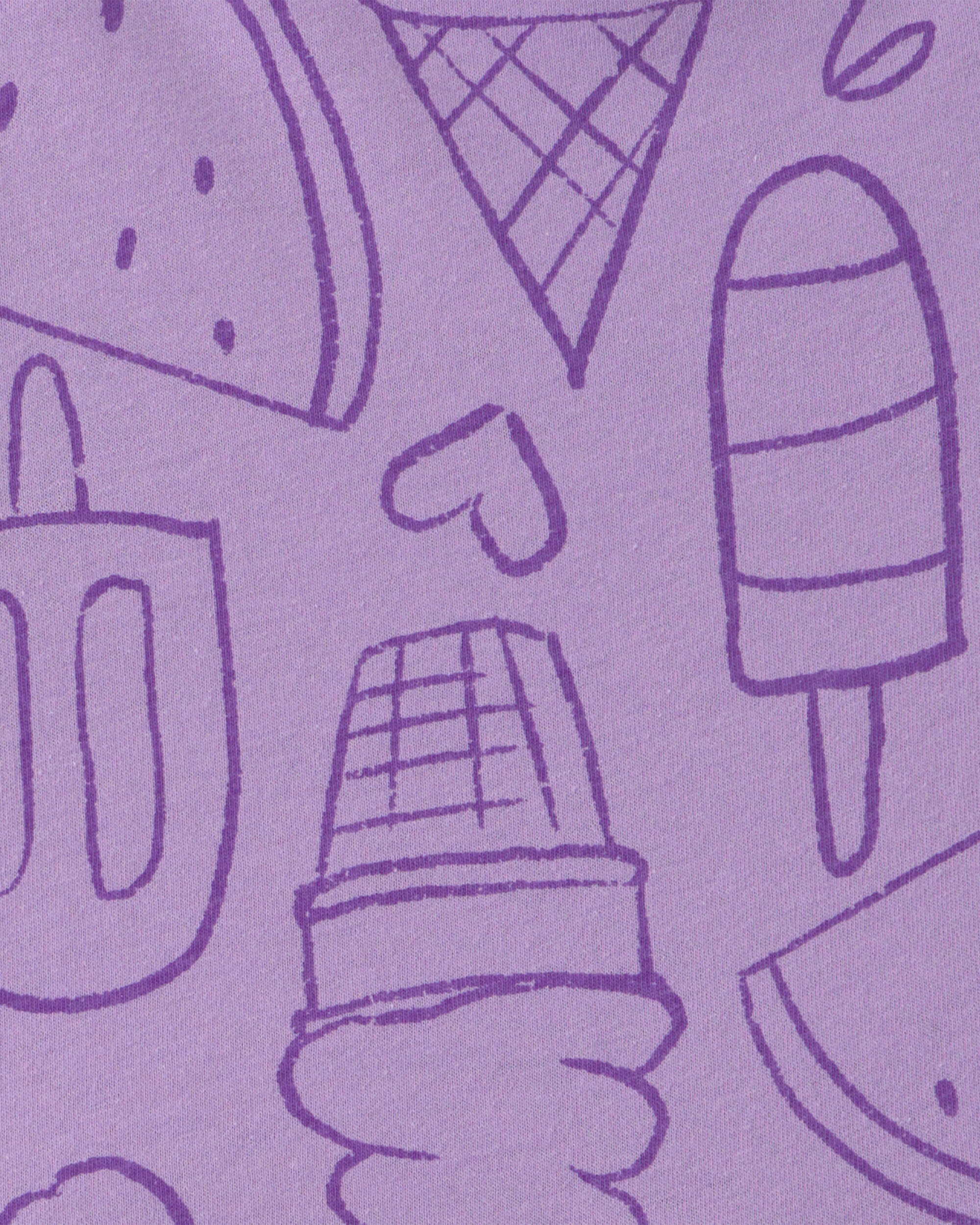 Girls Popsicle Romper - Purple