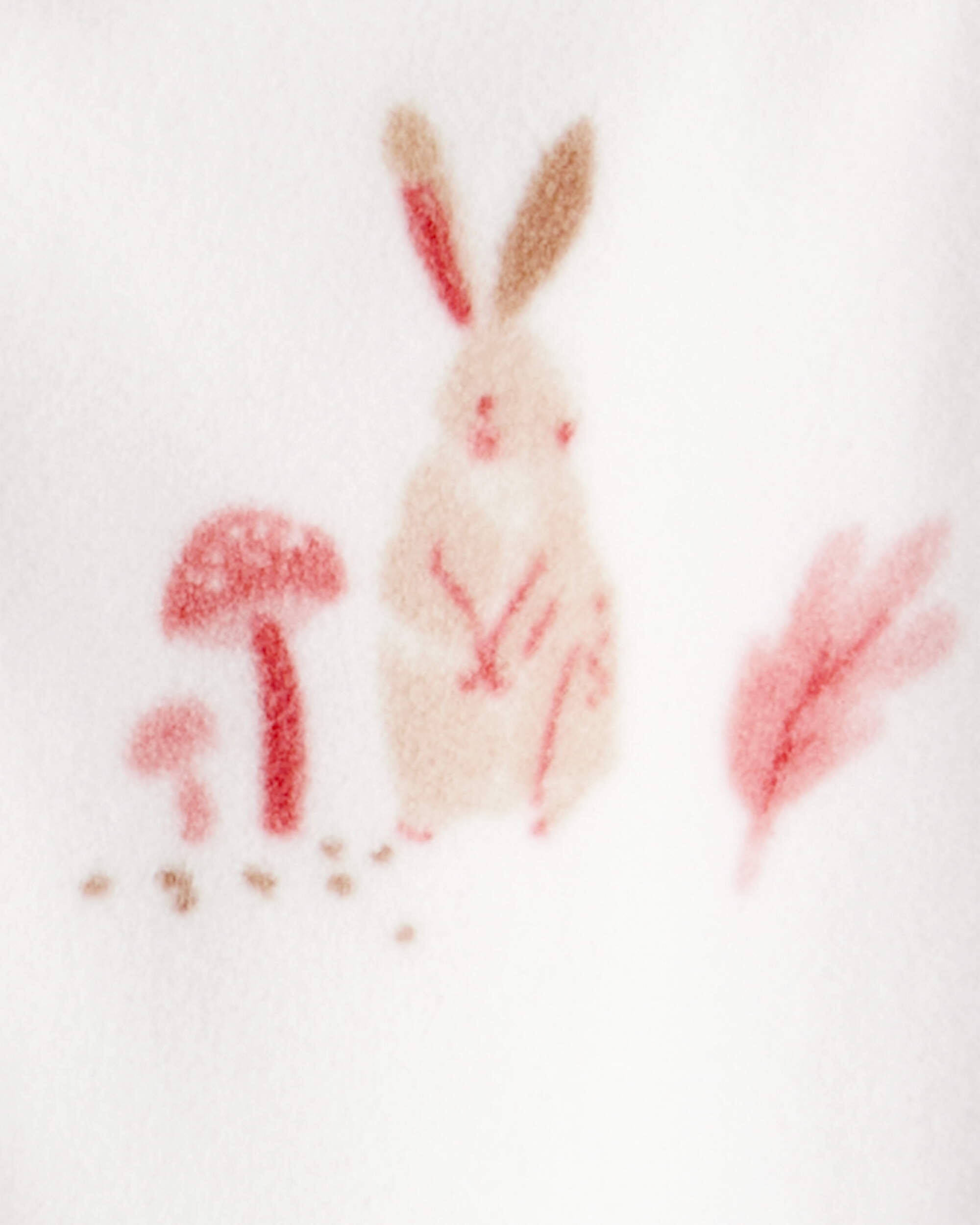 Baby Girl 1-Piece Bunny Fleece Footie Pyjamas