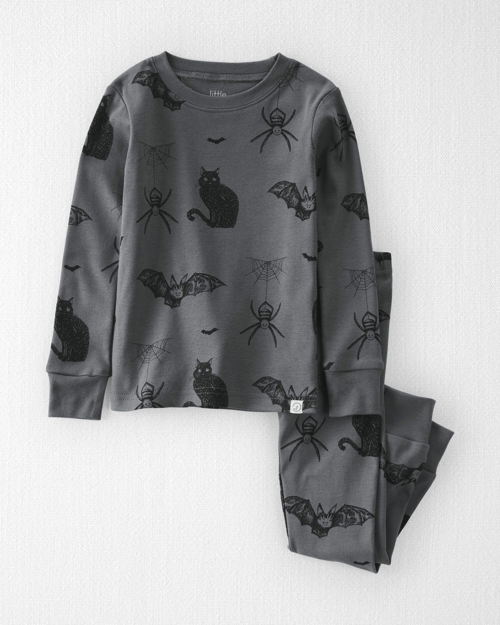 Toddler 2-Piece Organic Cotton Pajamas Spooky Creatures