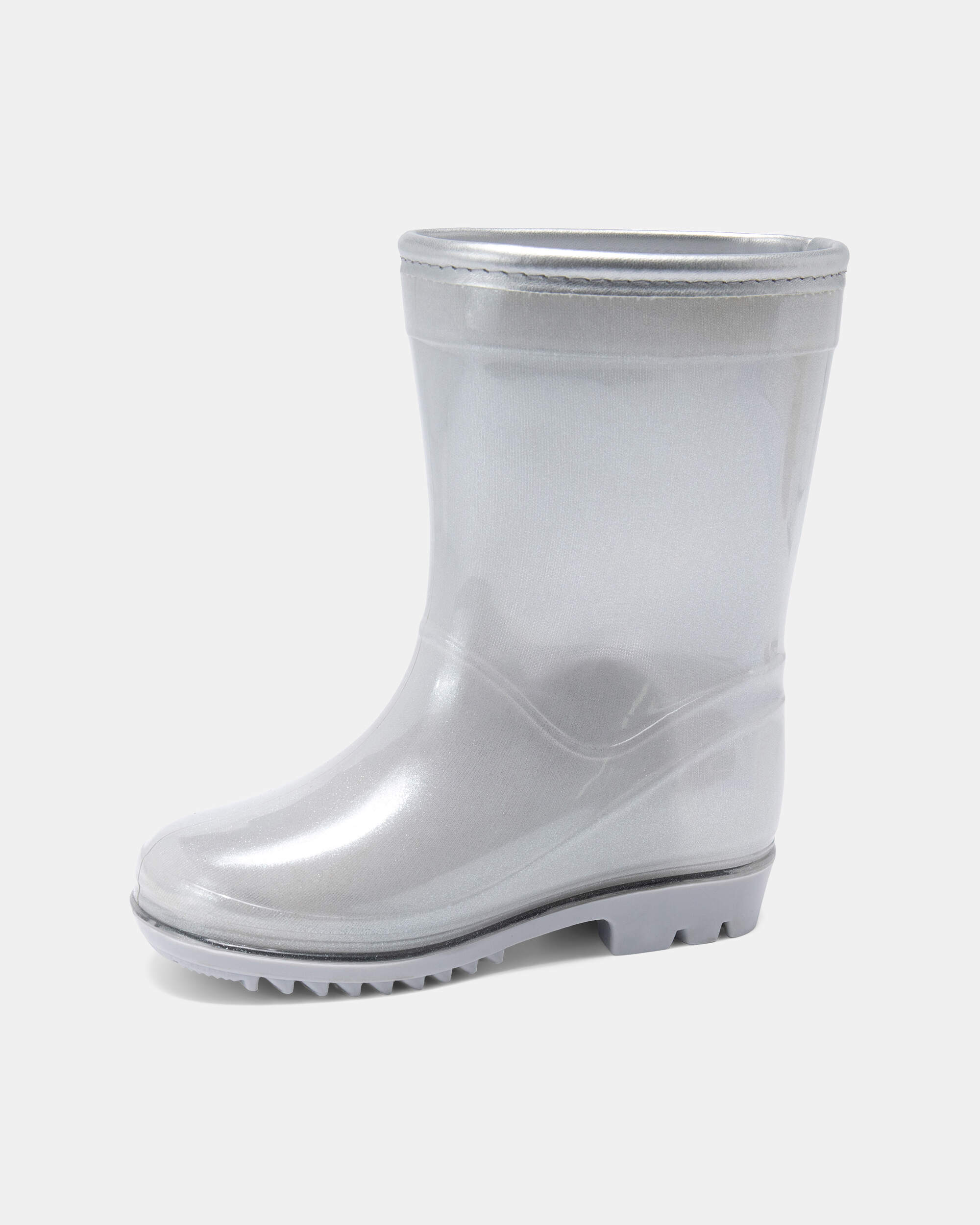 Toddler Girl Rain Boots - Silver