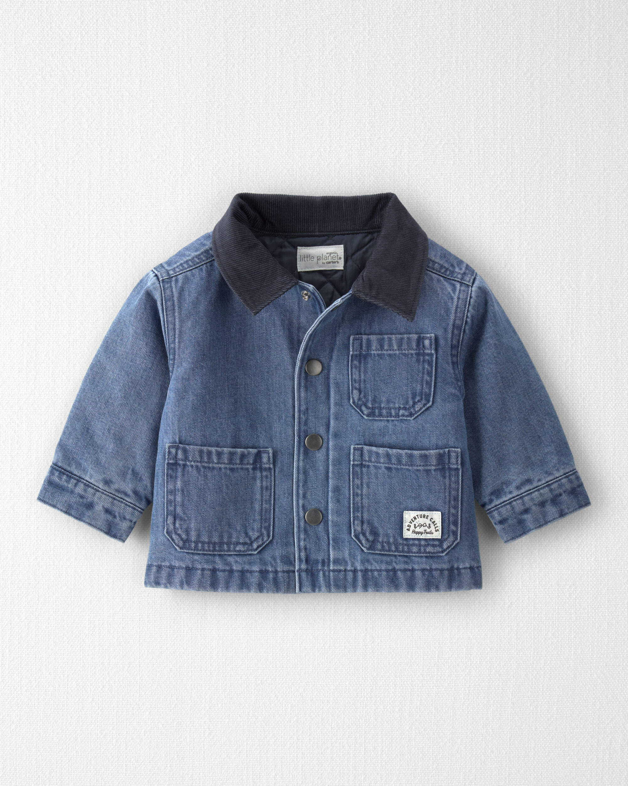 Baby Organic Cotton Denim Barn Jacket