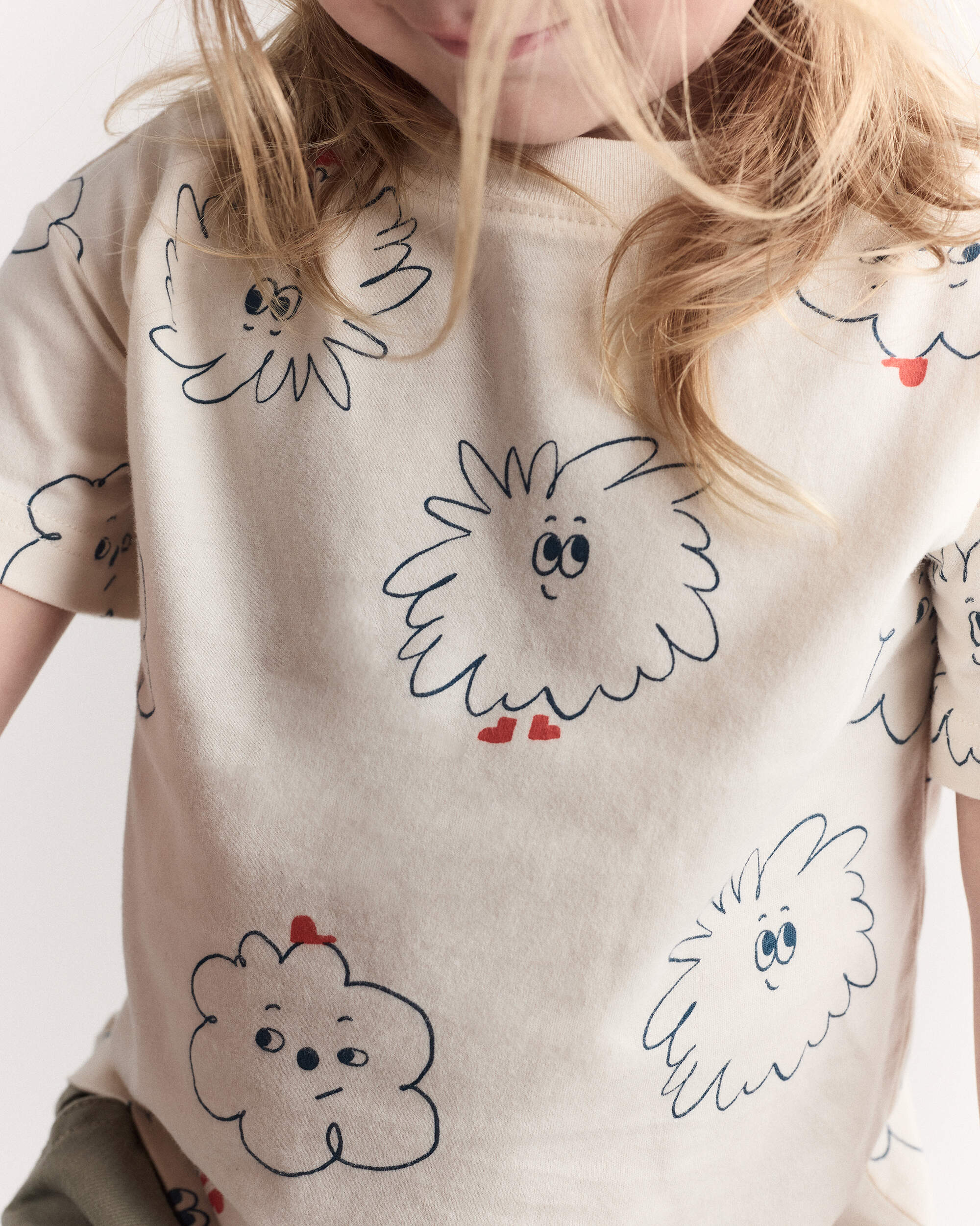 Toddler Squish Short-Sleeve Relaxed Graphic Tee - Cream