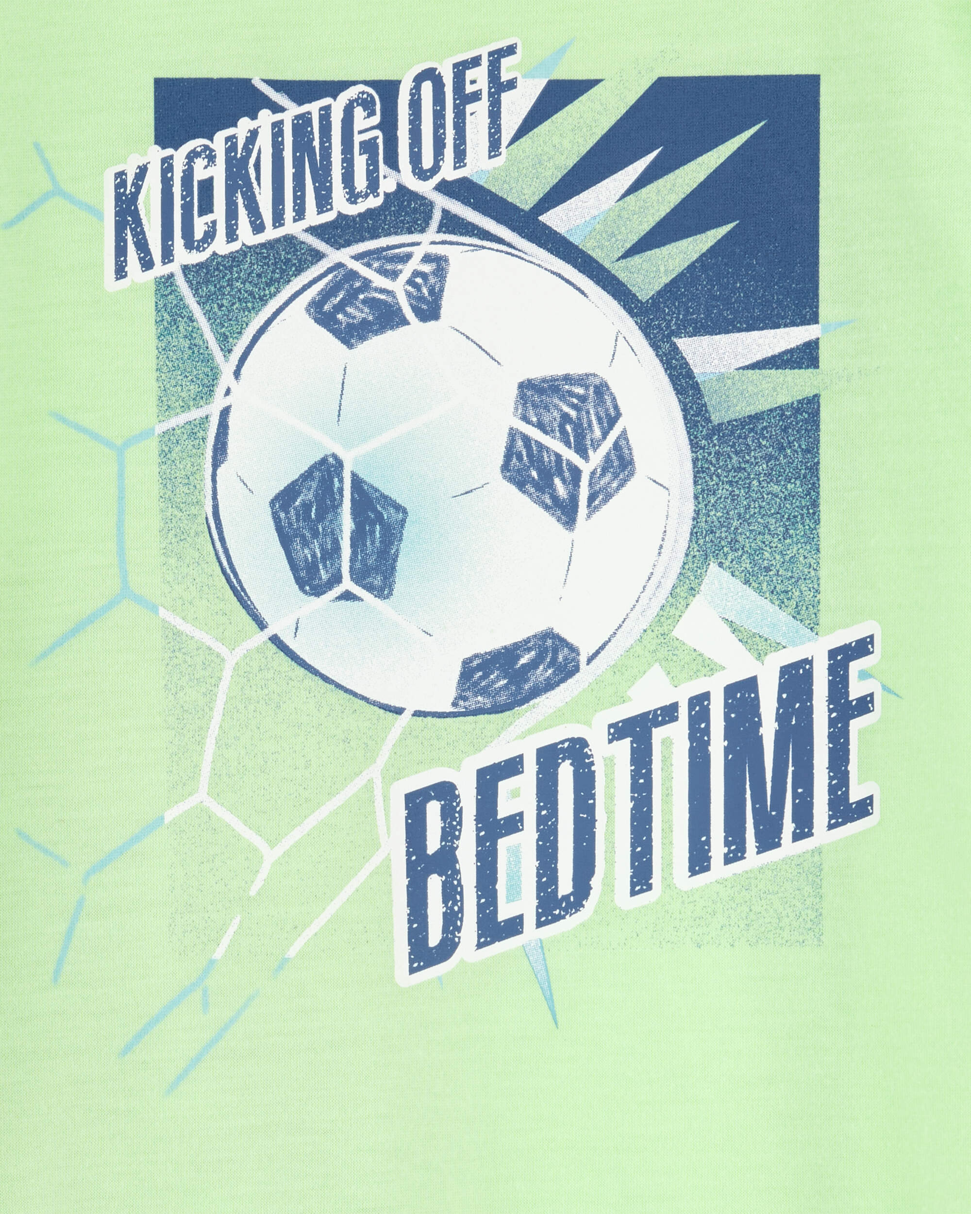 Boys 2-Piece Soccer Print Loose Fit Pyjamas
