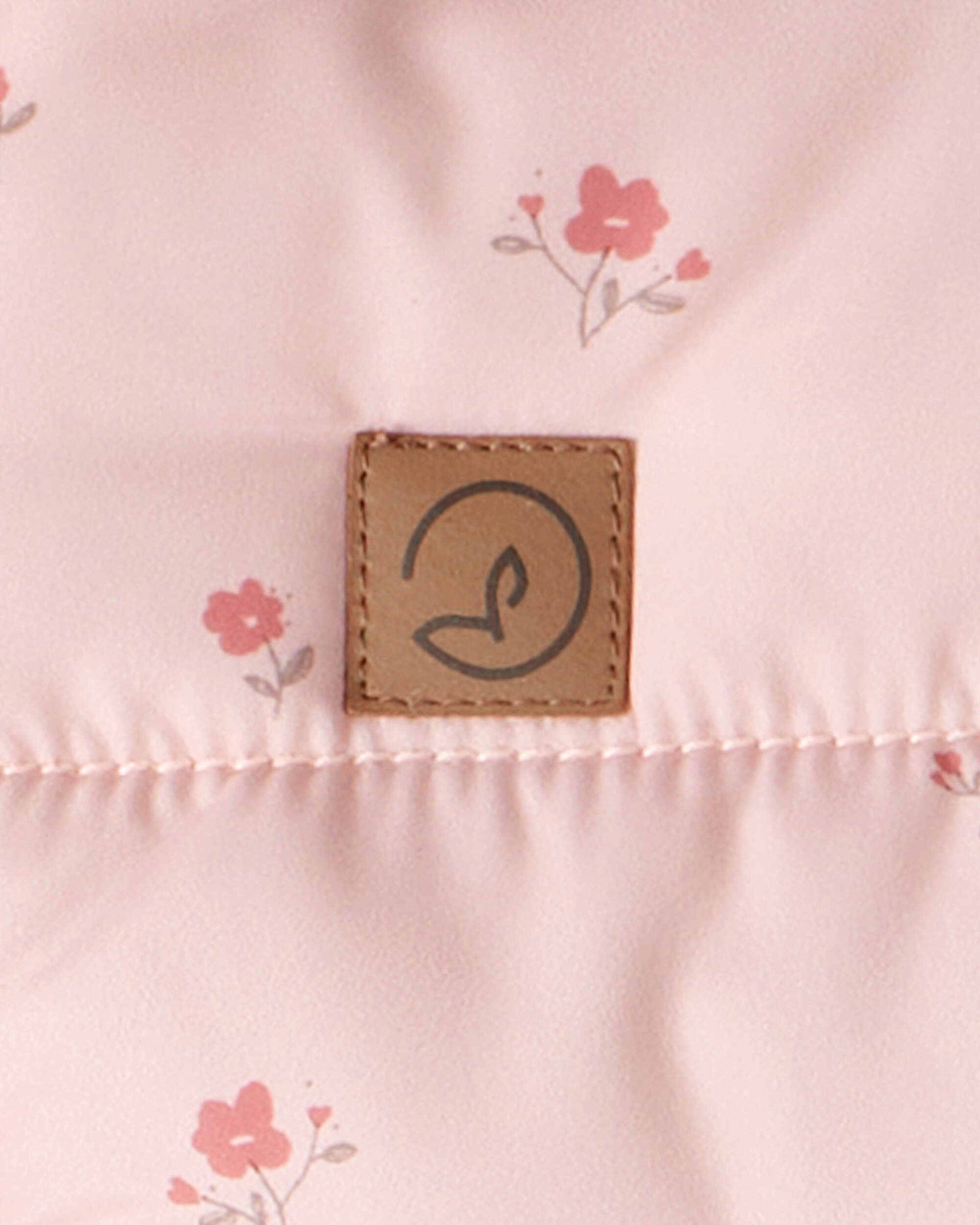 Baby Girl 1-Piece Snowsuit Made with Recycle Materials Blush Petals Print