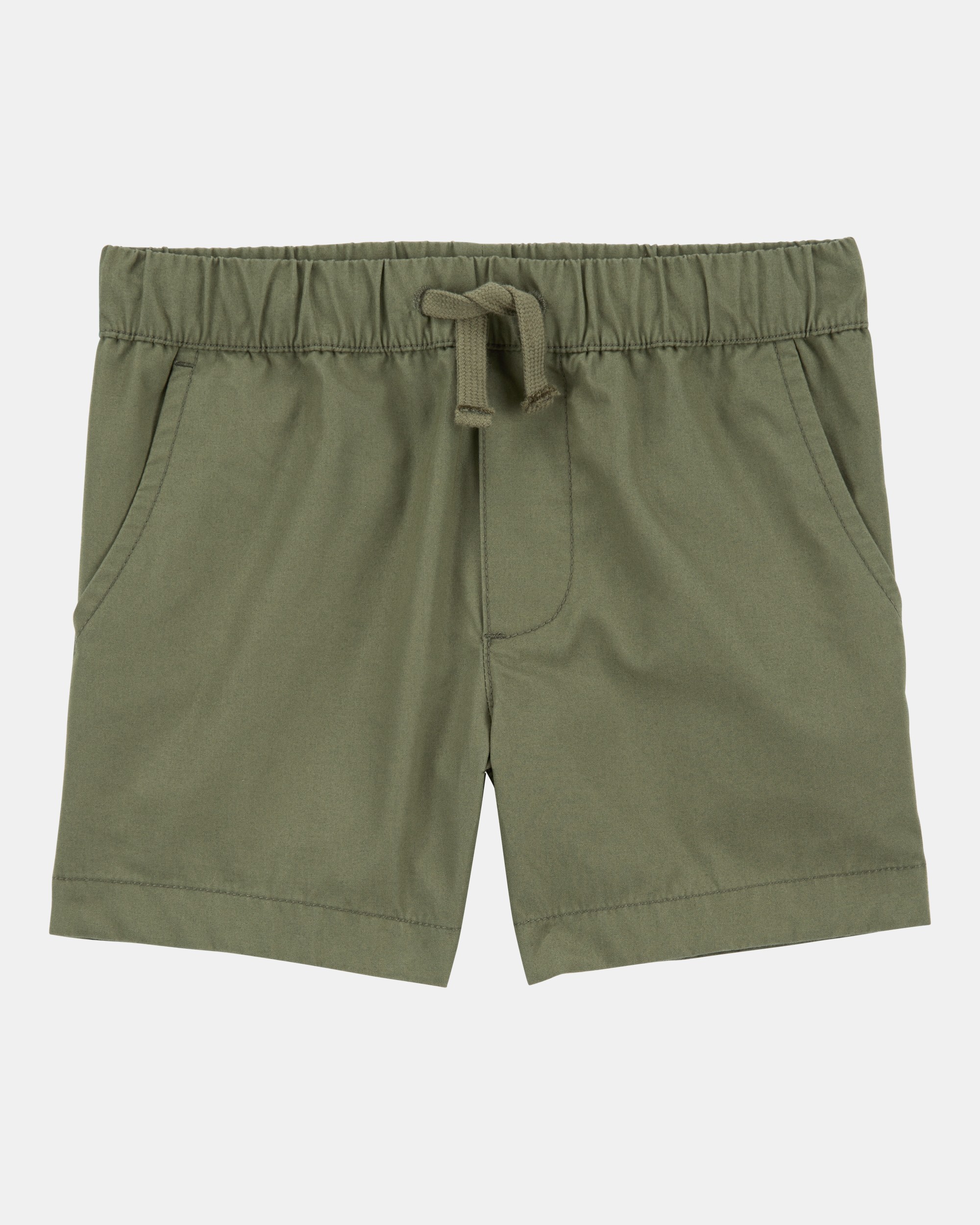 Baby Pull-On Poplin Shorts - Green
