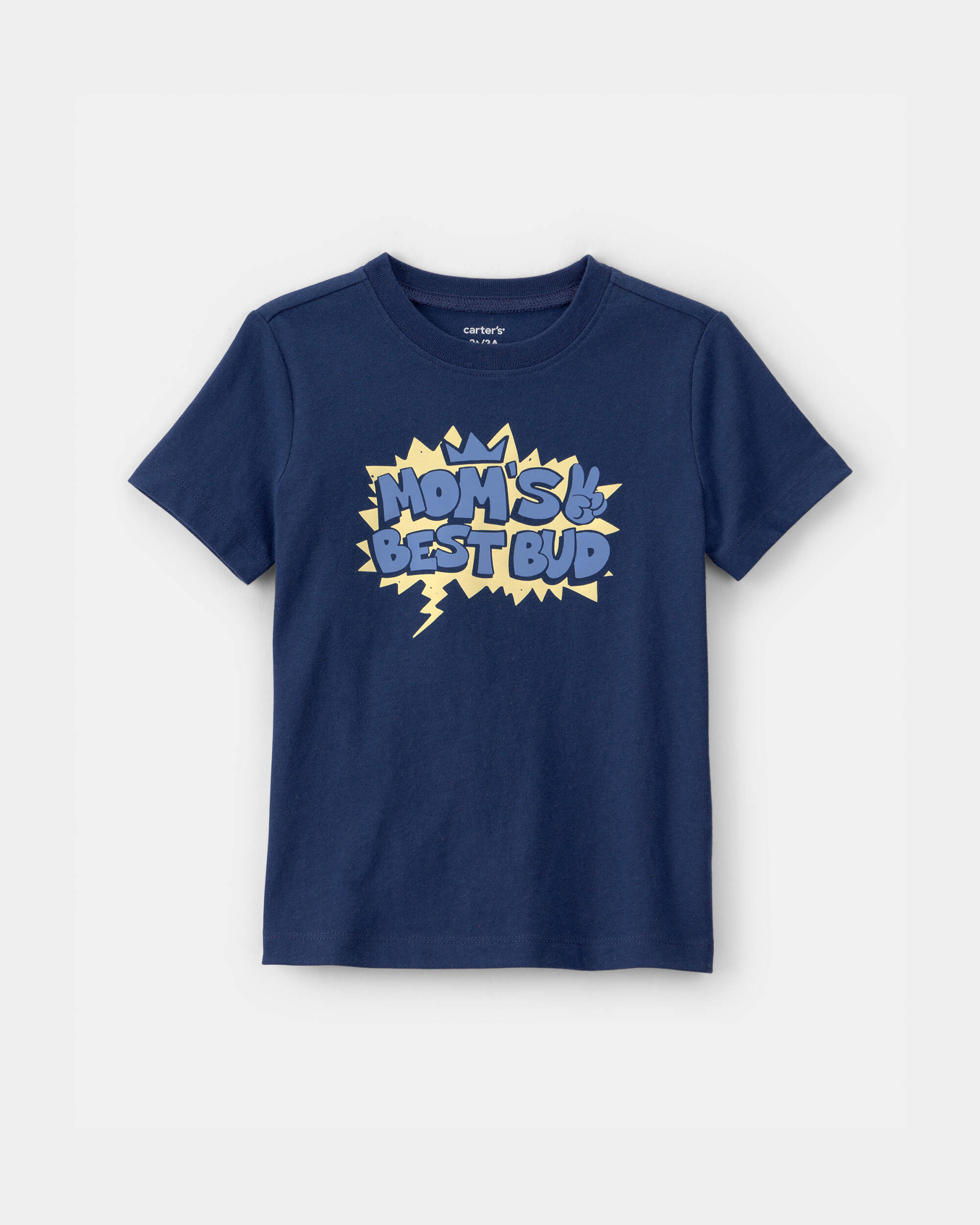 Toddler Boy 'Mom's Best Bud' Graphic Tee - Blue