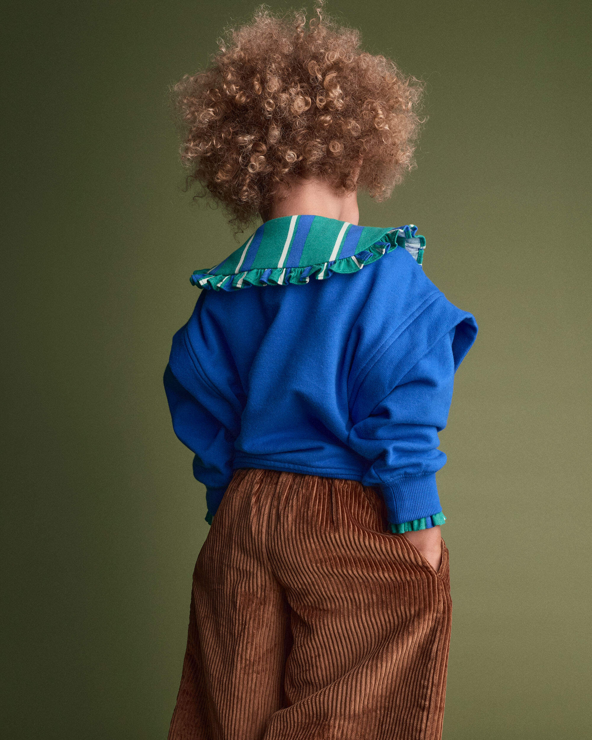 Toddler 'I Wanna Do It!' Layered Pullover Sweatshirt - Royal Blue