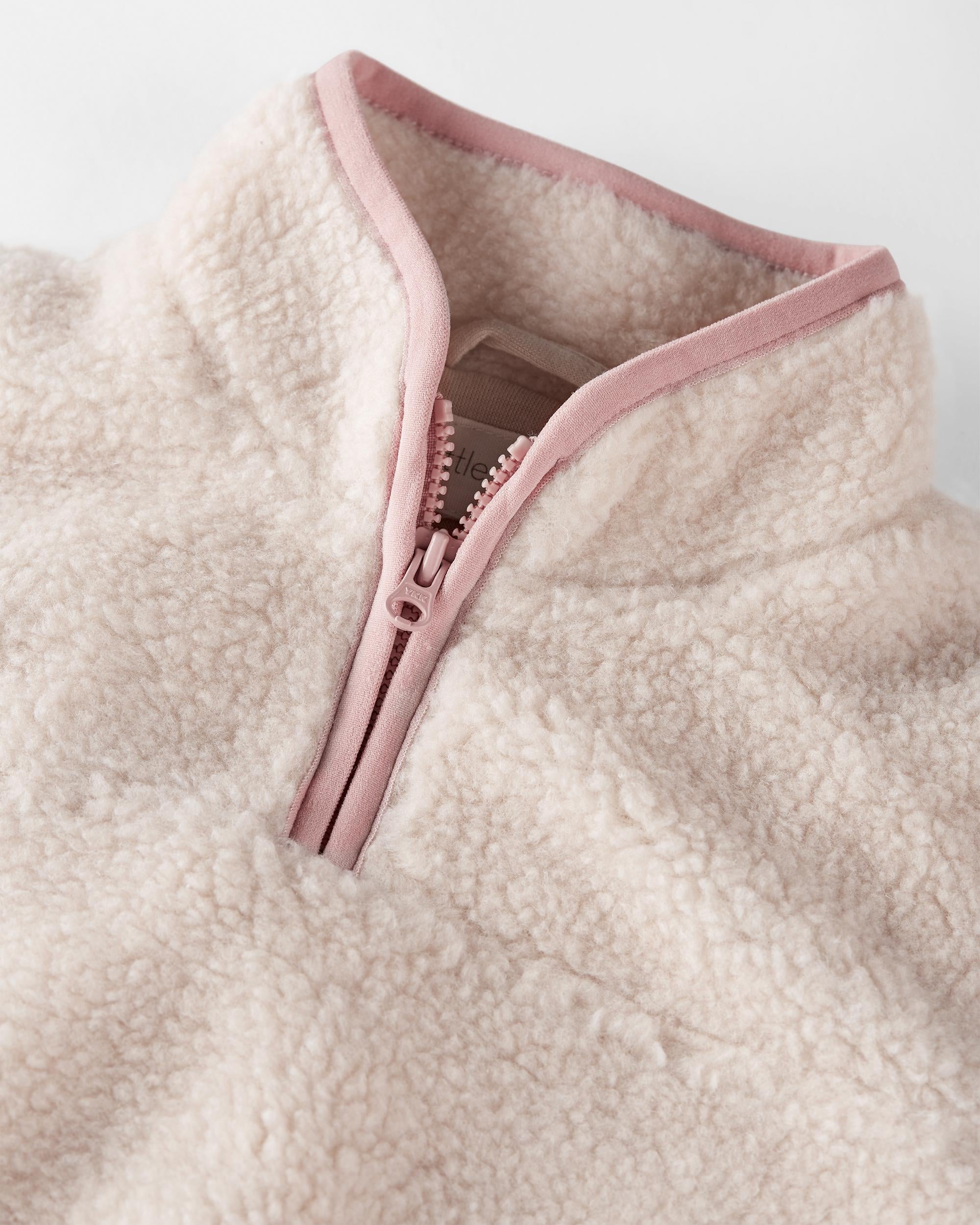 Hot pink sale sherpa pullover