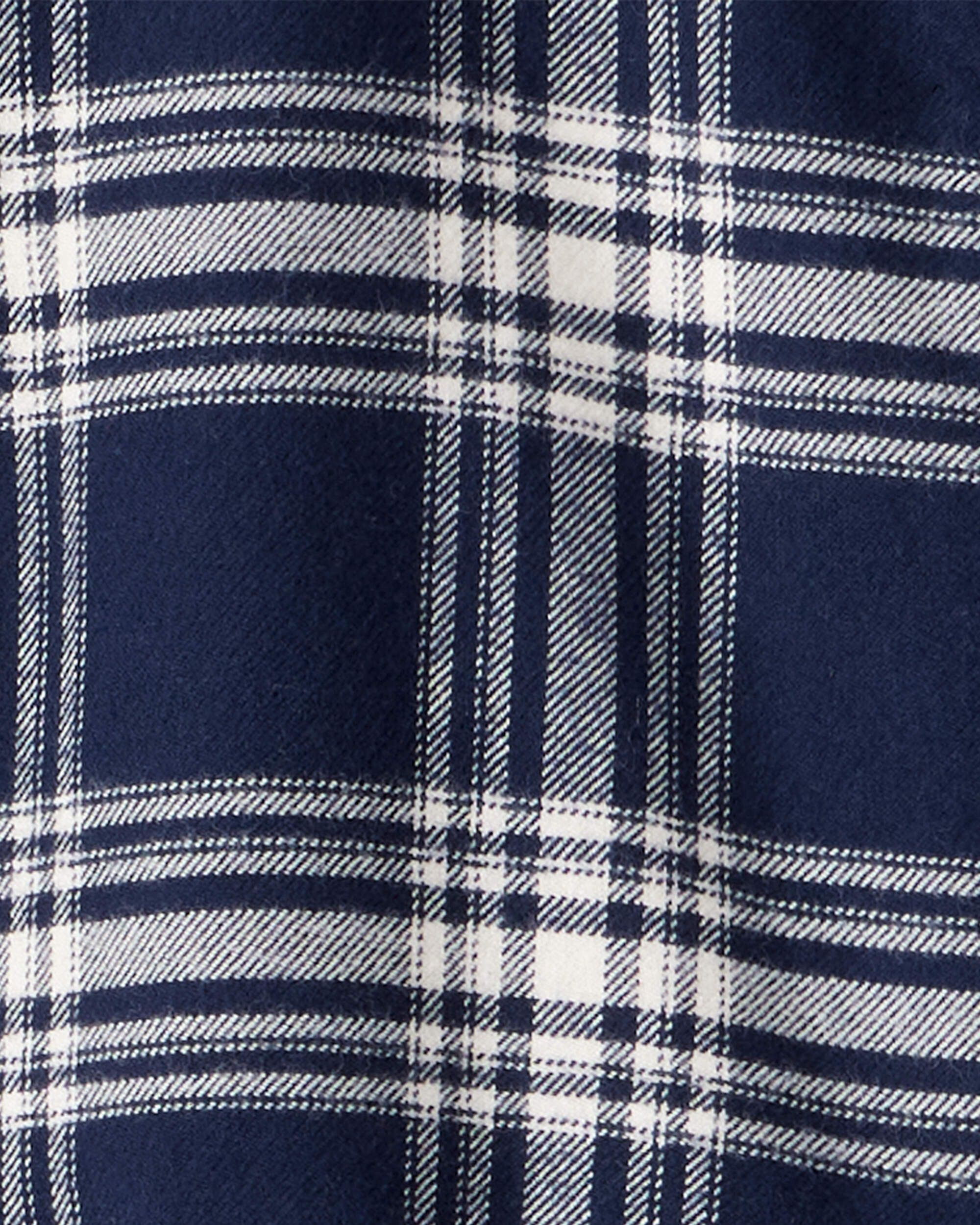 Girls Organic Cotton Flannel Dress