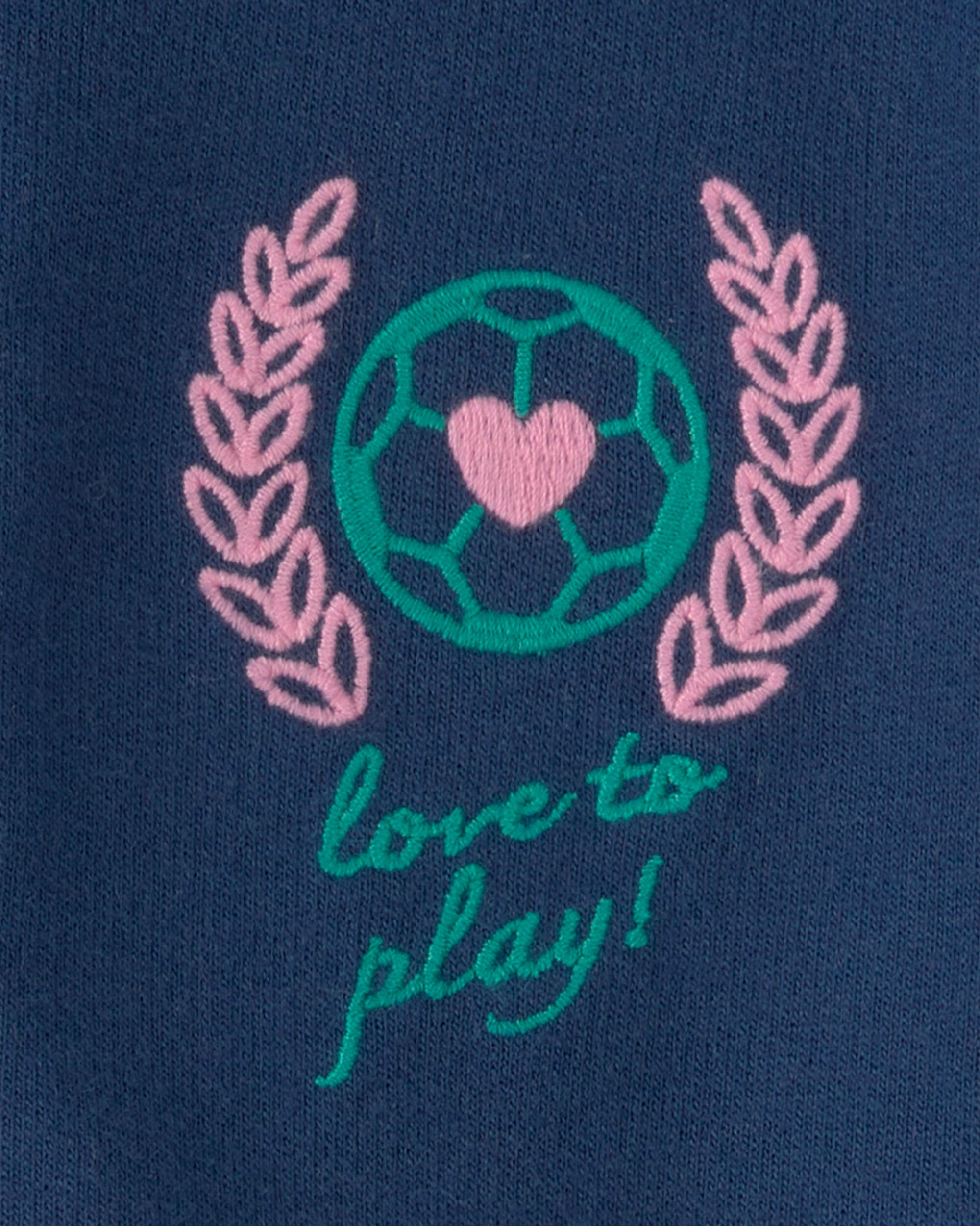 Baby Girl Varsity French Terry Zip-Up Jacket - Blue