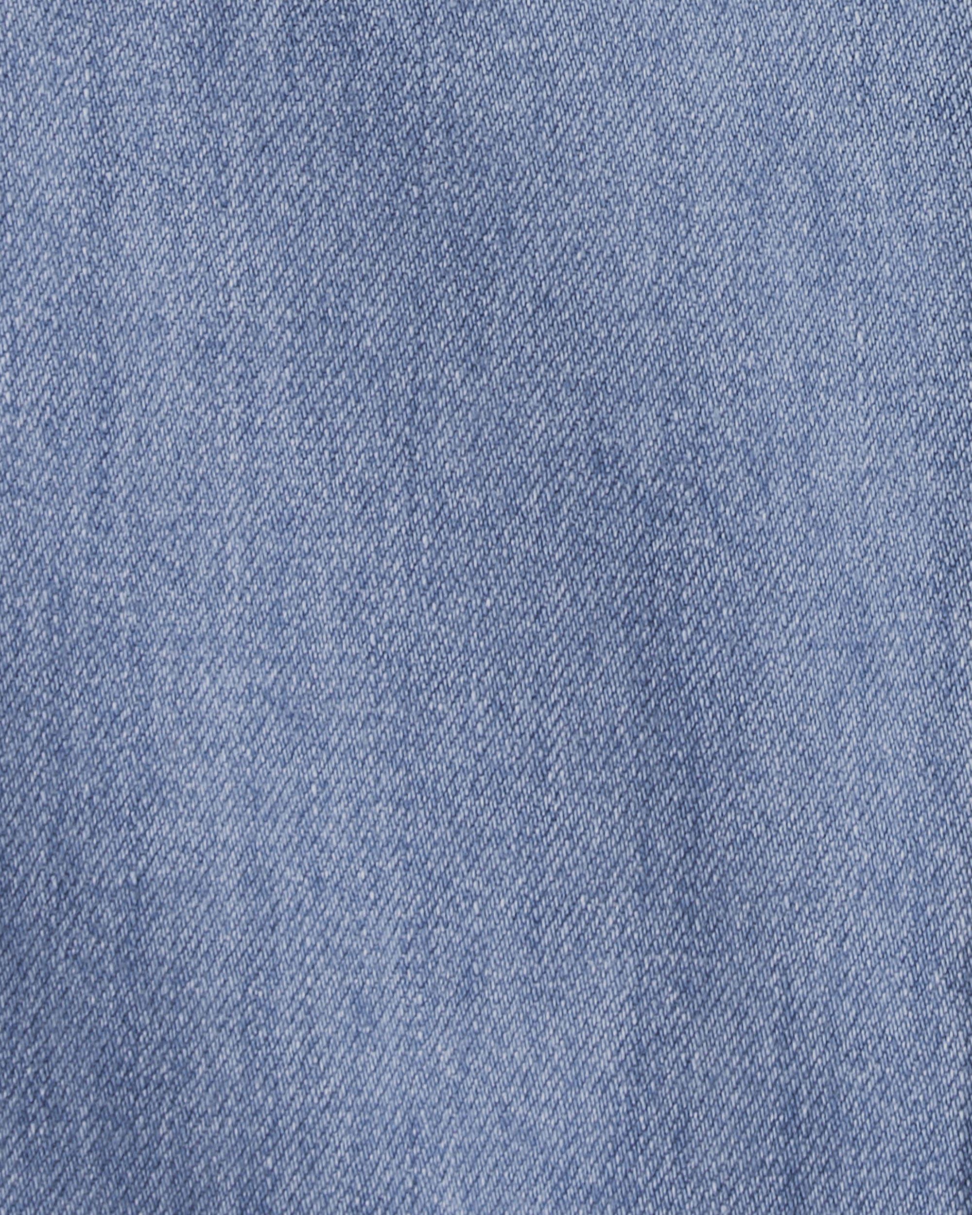Toddler Organic Cotton Denim Cargo Pants