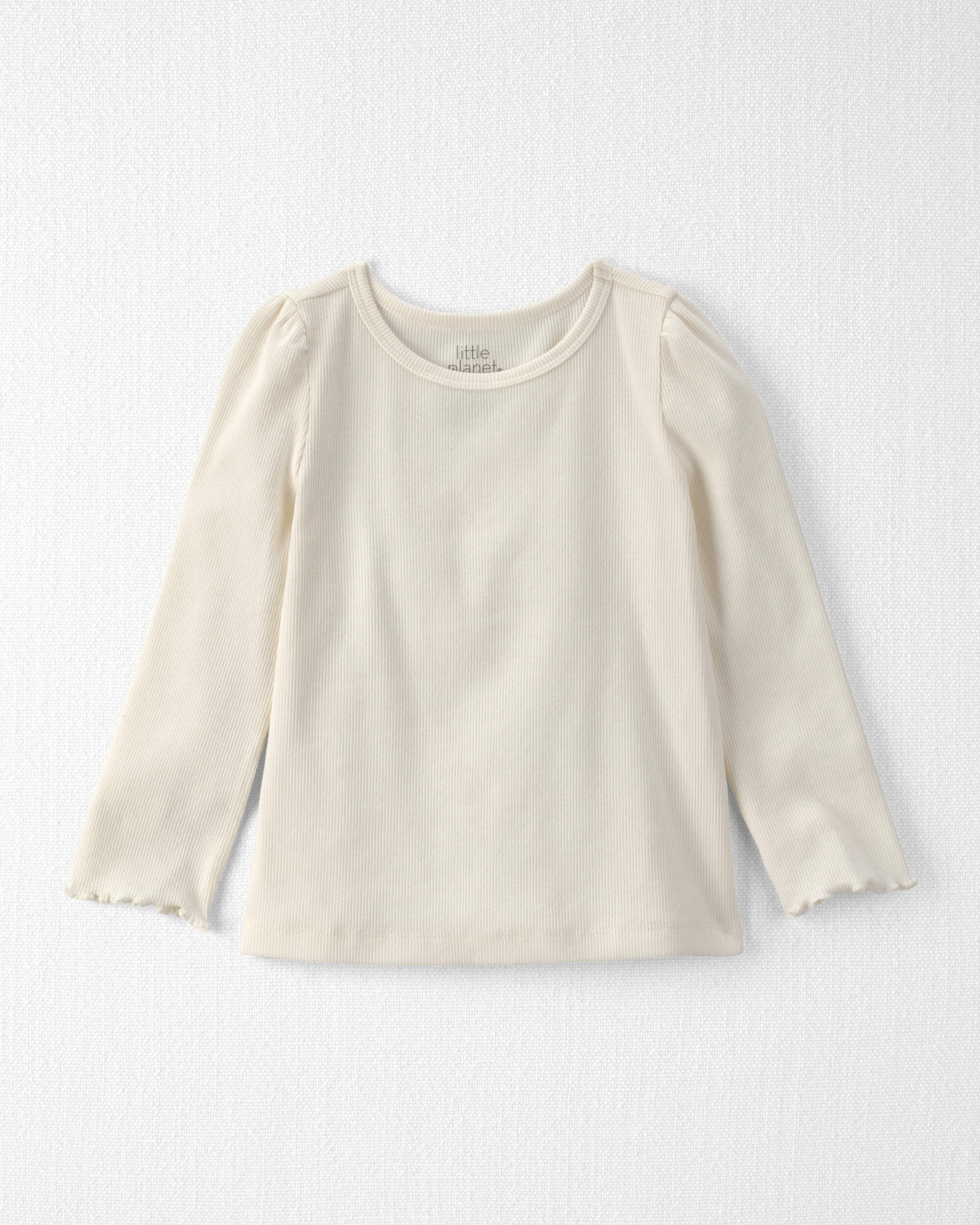 Toddler Girl 2-Piece Organic Cotton Herringbone Jumper Set