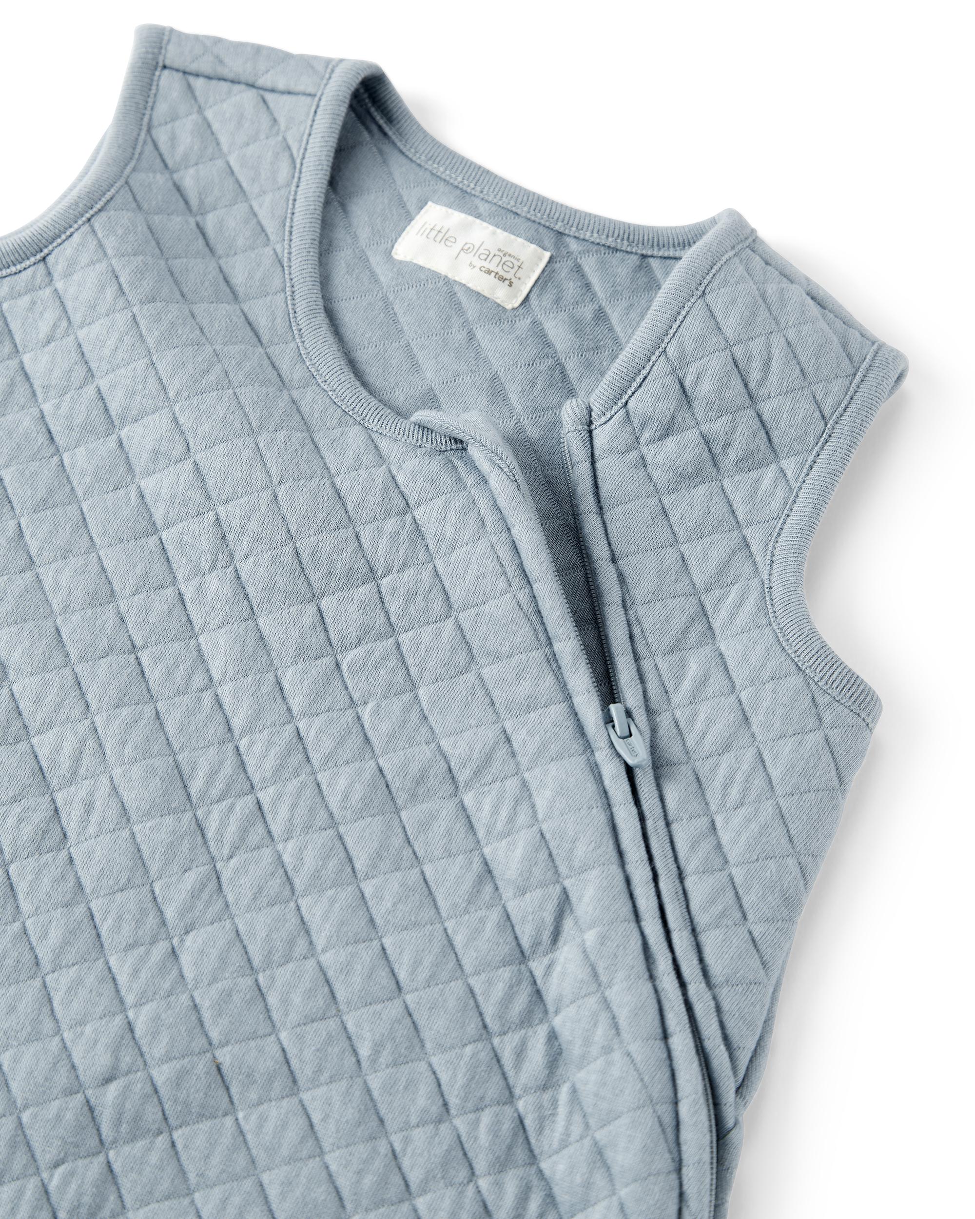 Baby Double Knit Zip Wearable Blanket Blue Creek