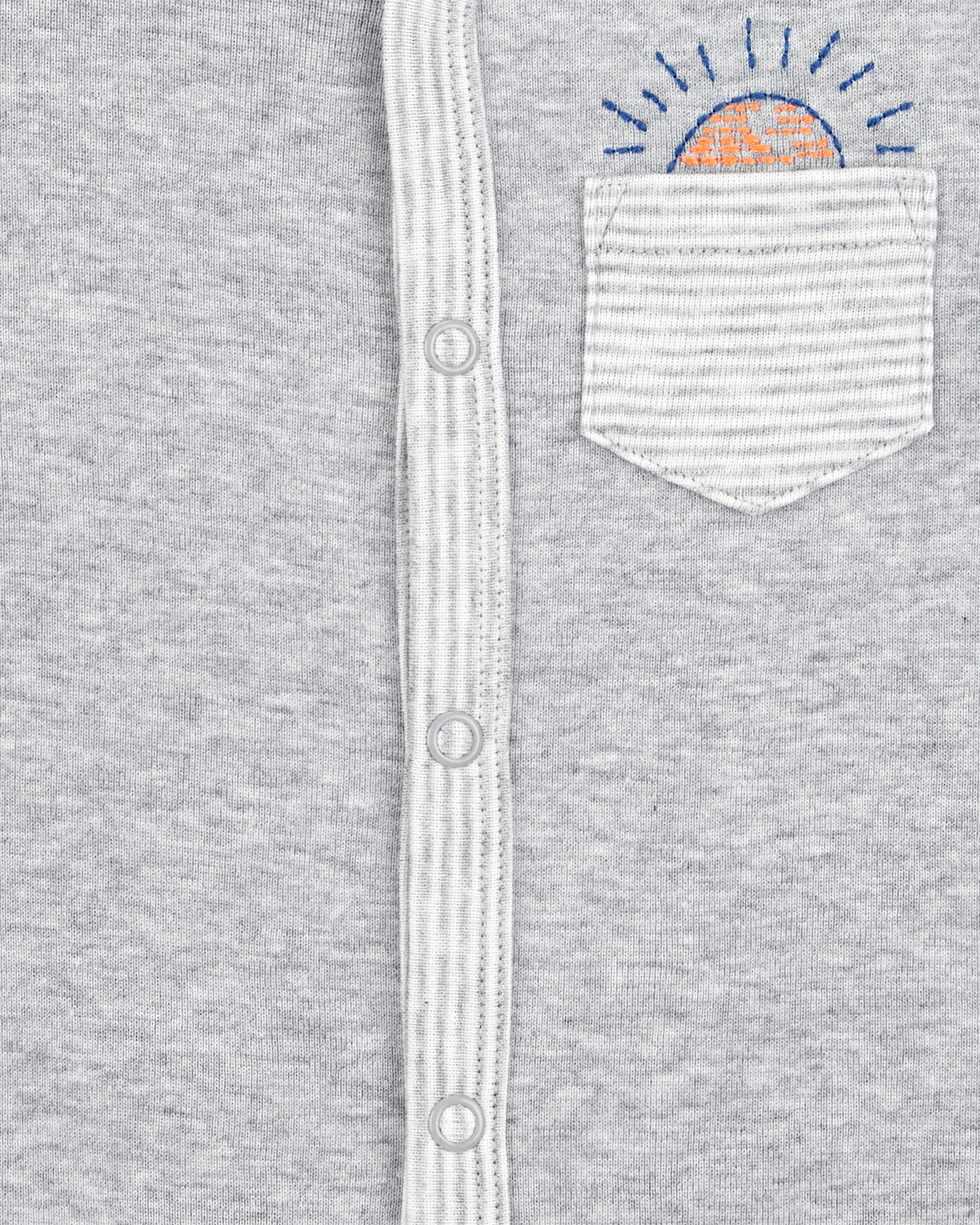 Baby Boy Short-Sleeve Romper - Grey